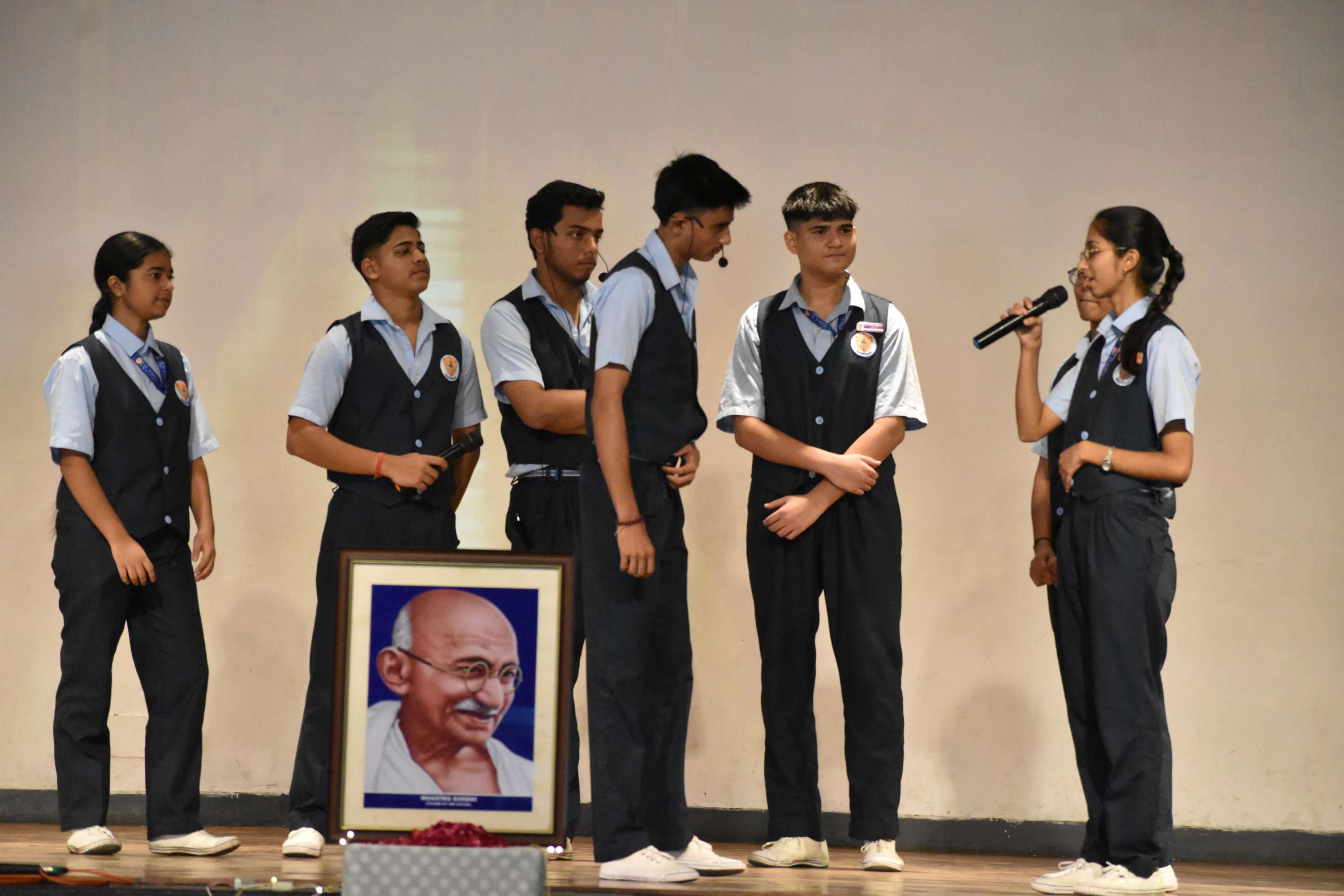 Gandhi Jayanti Assembly by Class 11B