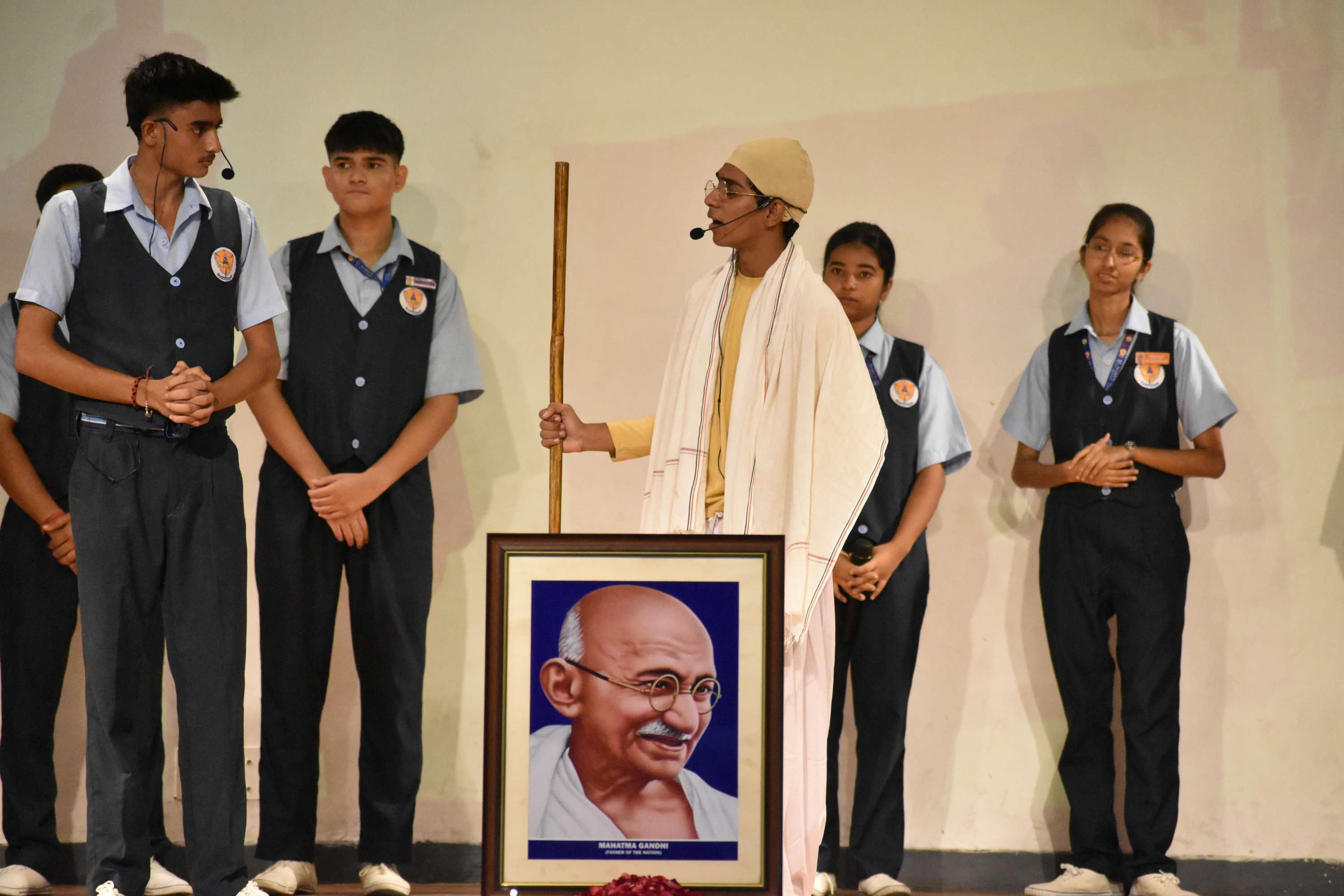 Gandhi Jayanti Assembly by Class 11B