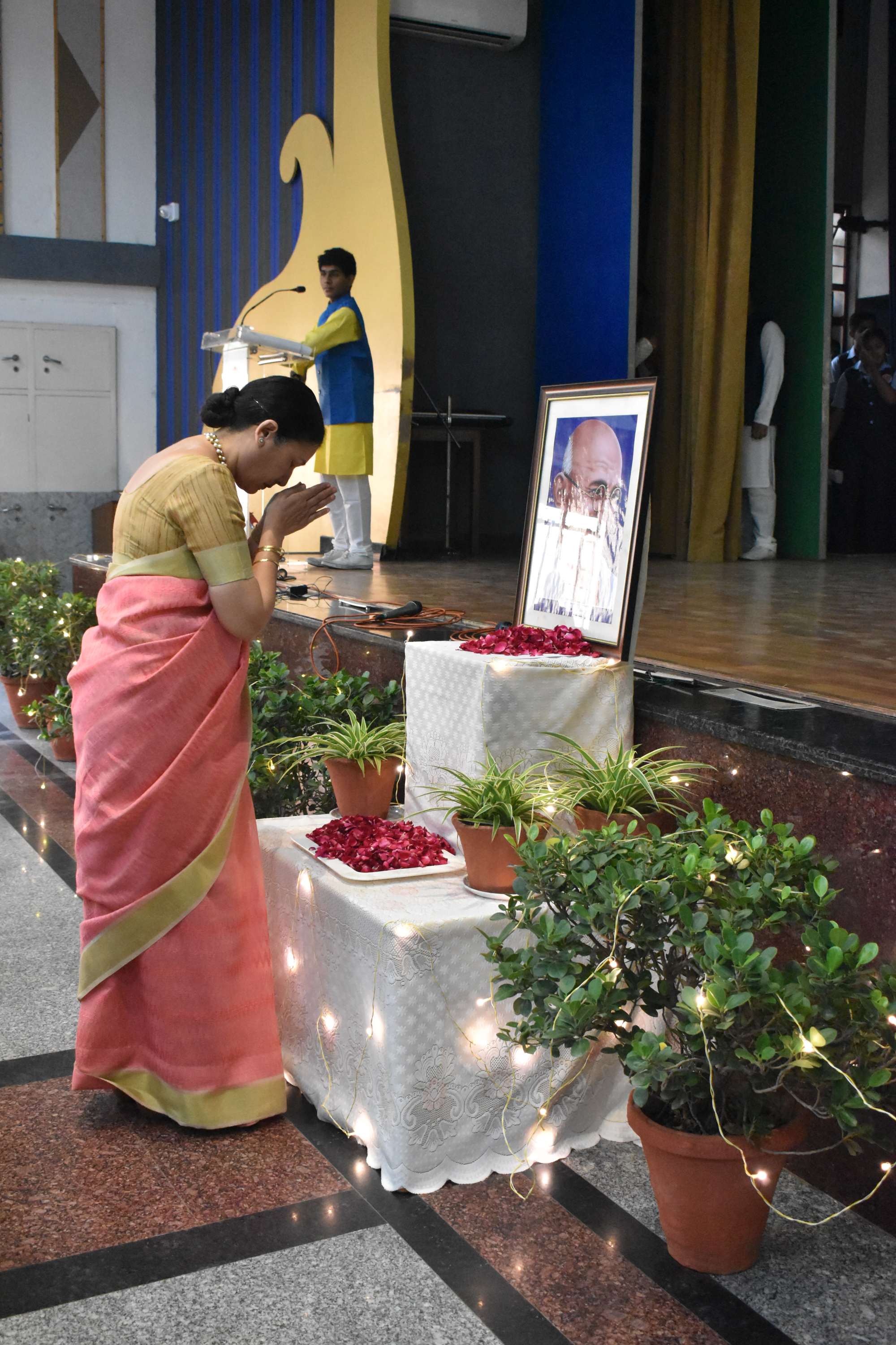 Gandhi Jayanti Assembly by Class 11B