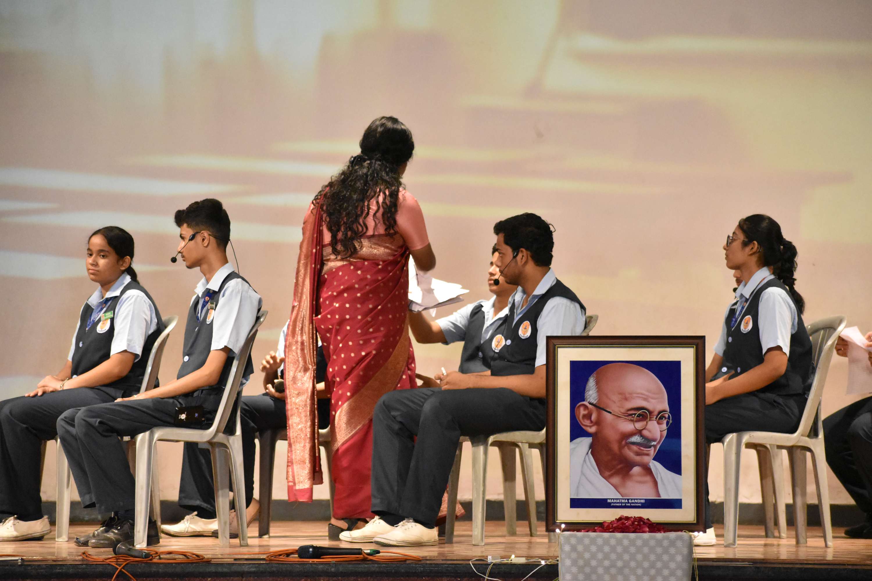 Gandhi Jayanti Assembly by Class 11B