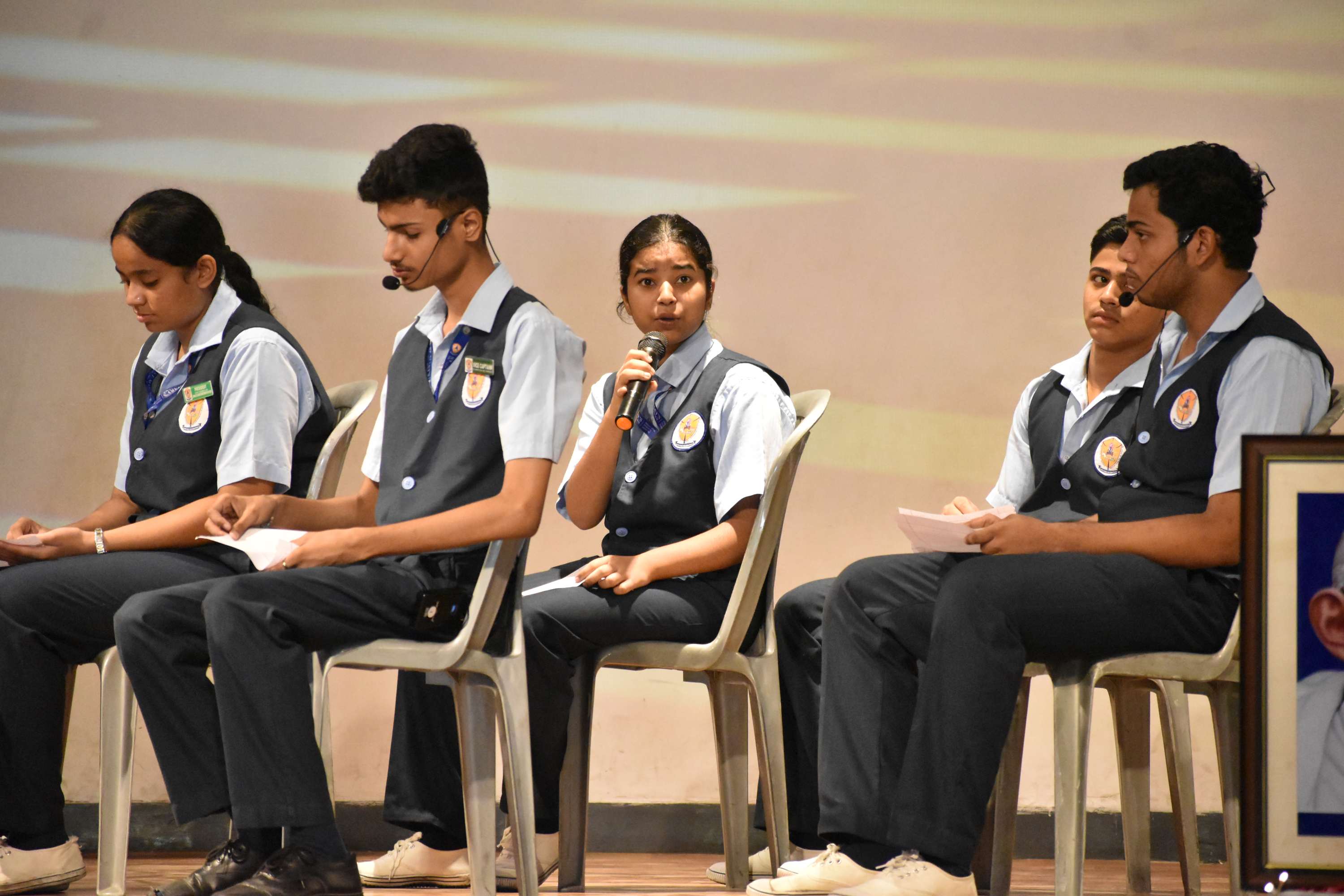 Gandhi Jayanti Assembly by Class 11B