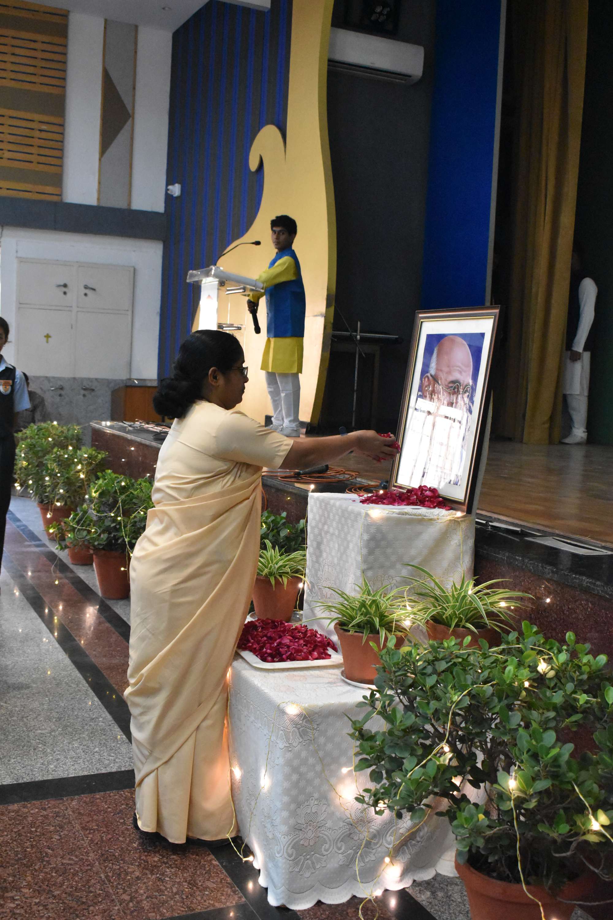 Gandhi Jayanti Assembly by Class 11B