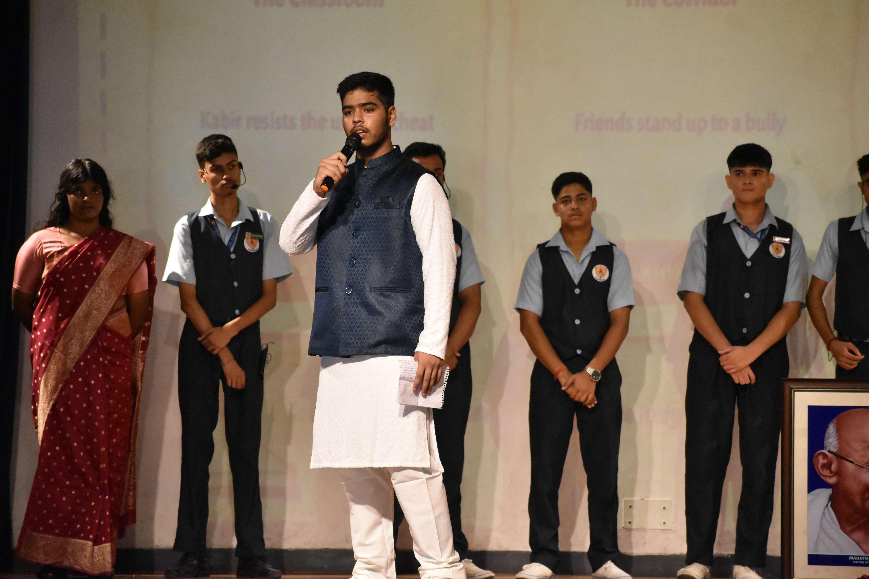 Gandhi Jayanti Assembly by Class 11B