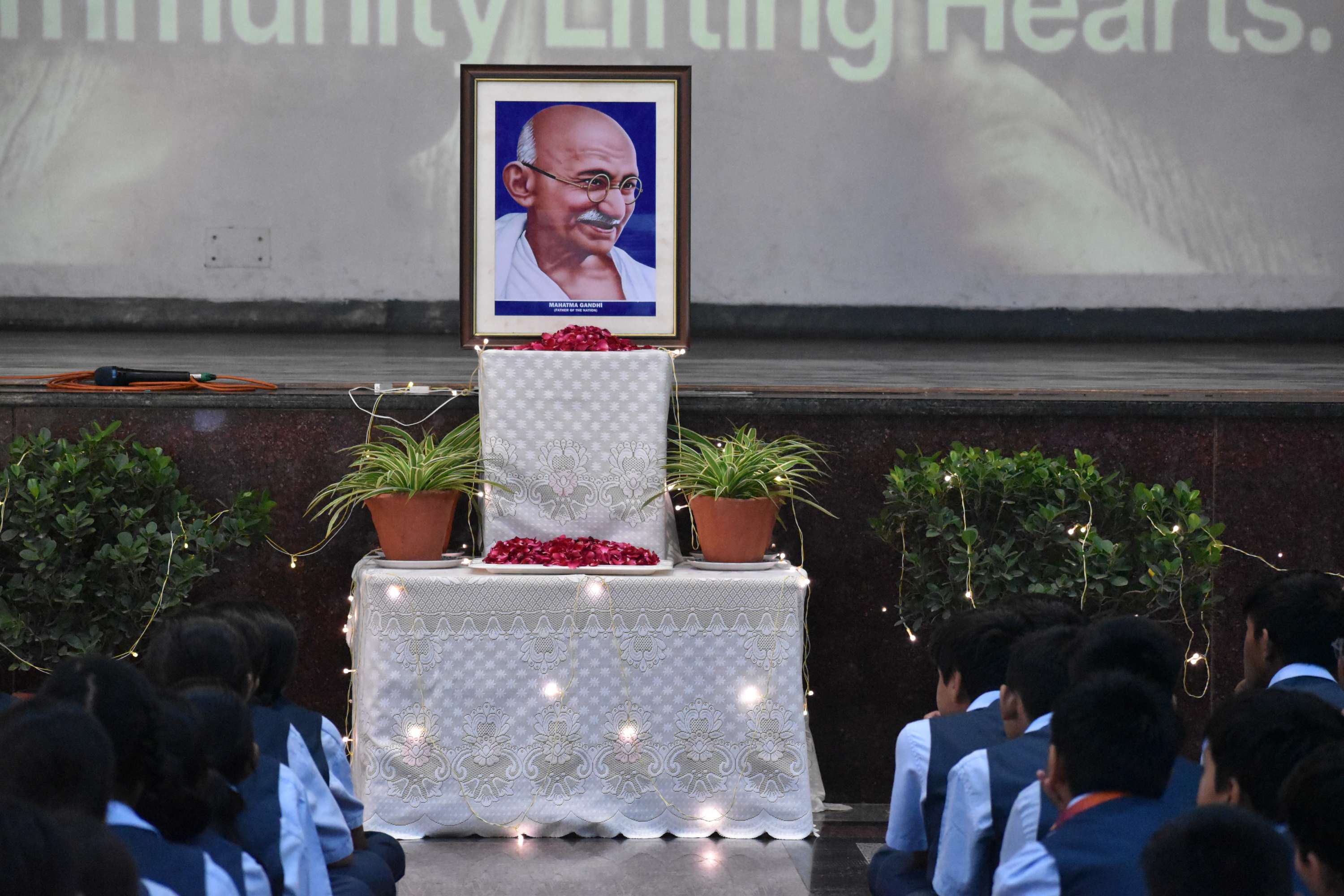 Gandhi Jayanti Assembly by Class 11B
