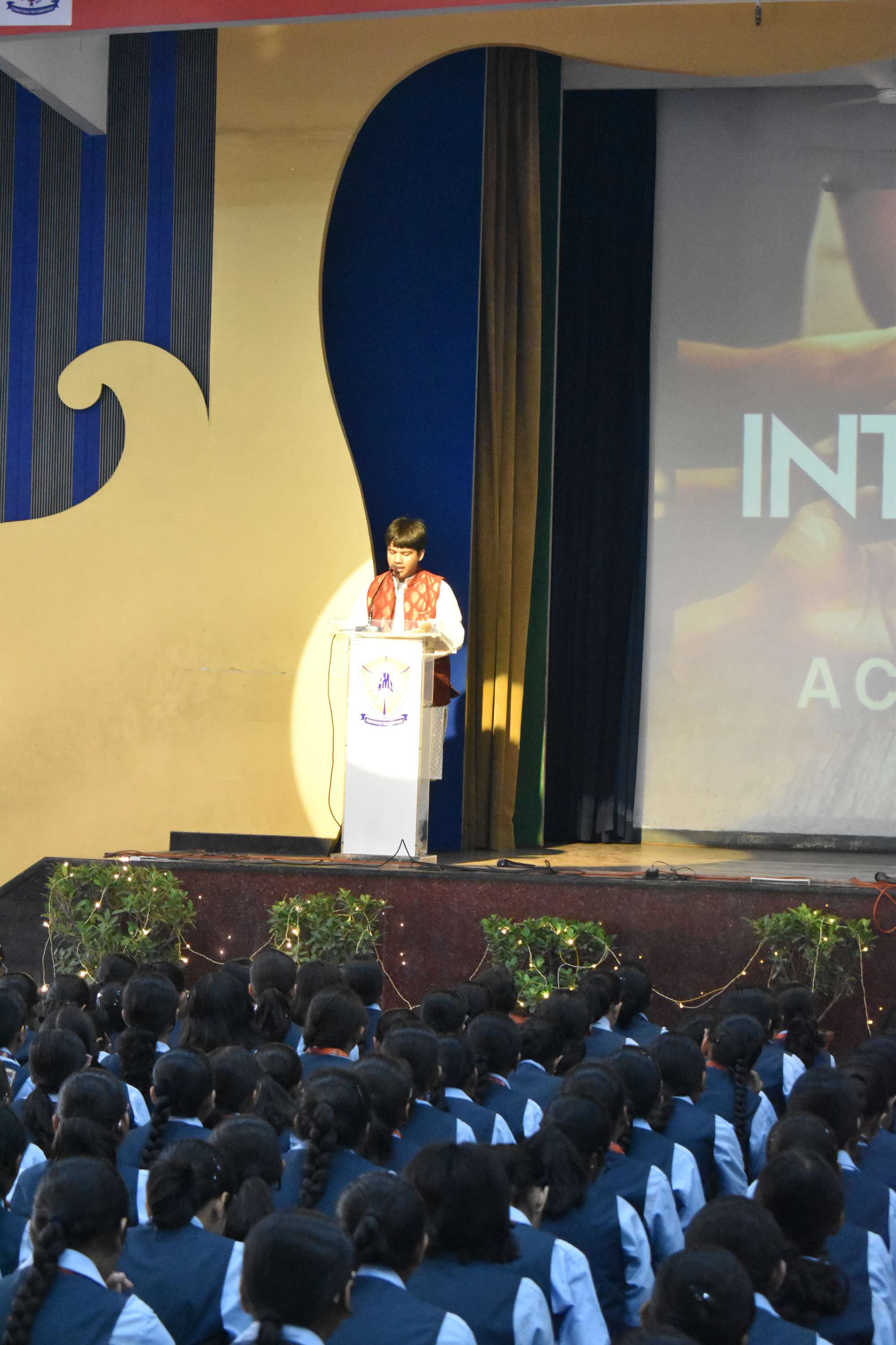 Gandhi Jayanti Assembly by Class 11B