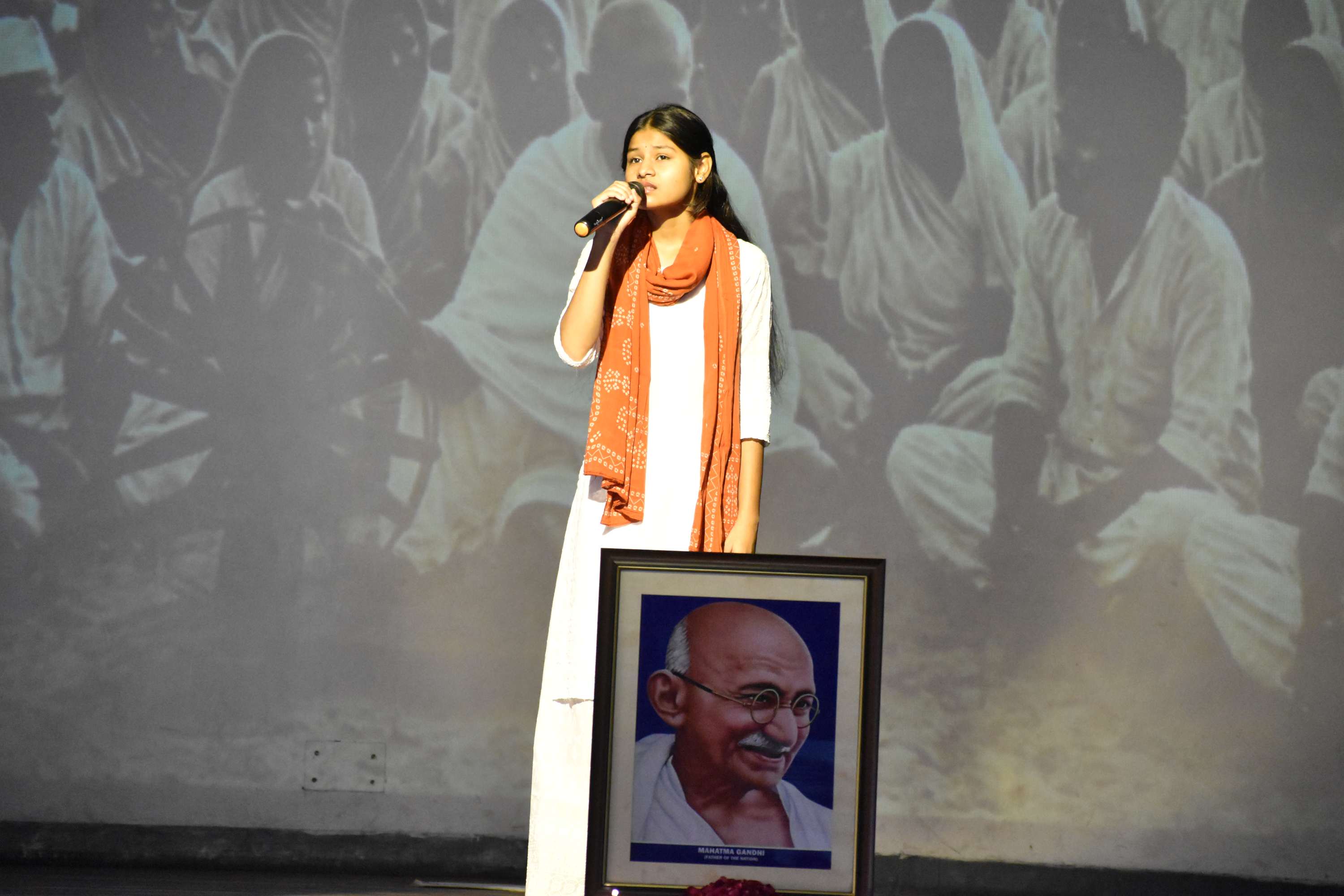 Gandhi Jayanti Assembly by Class 11B
