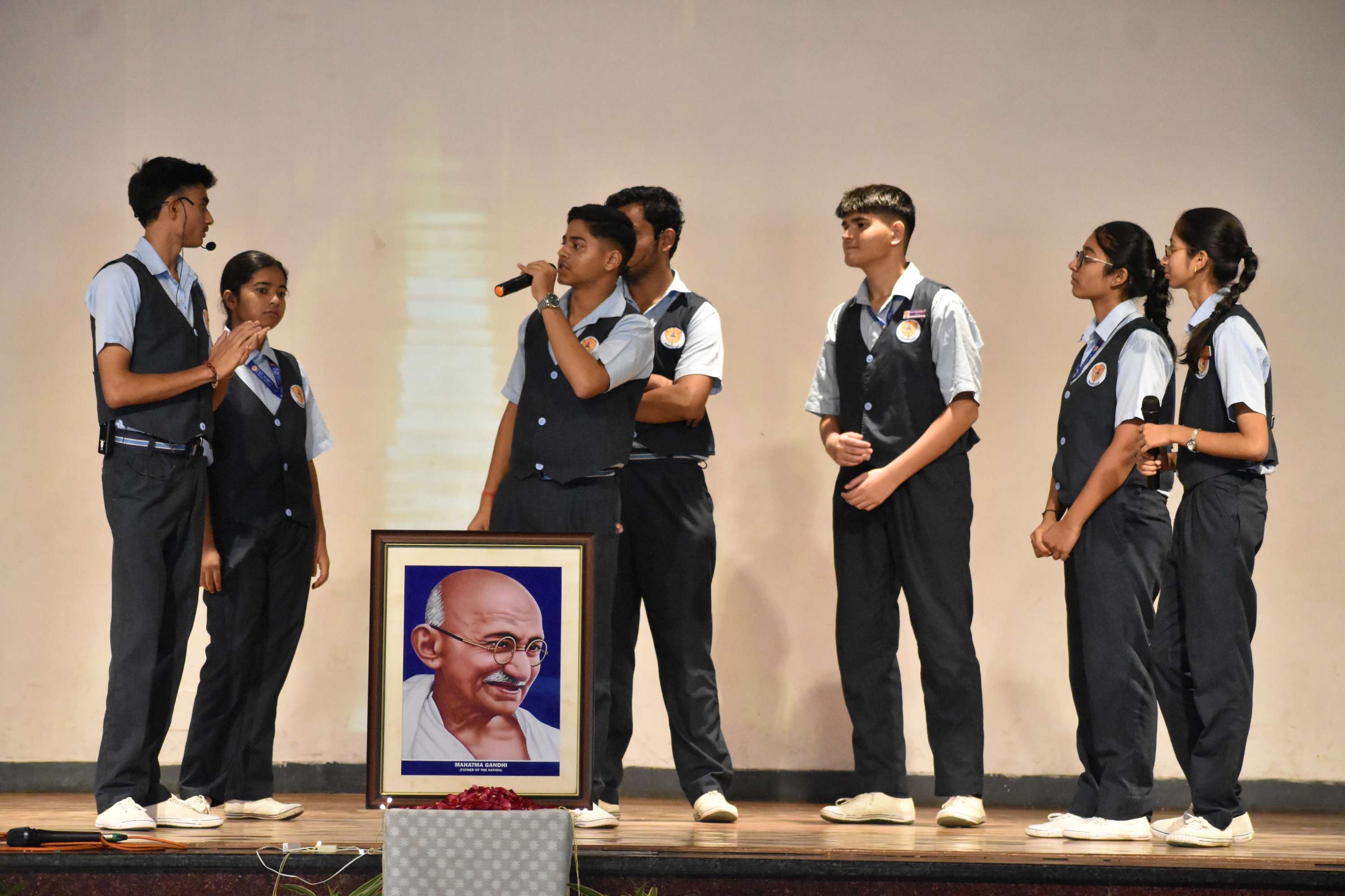 Gandhi Jayanti Assembly by Class 11B