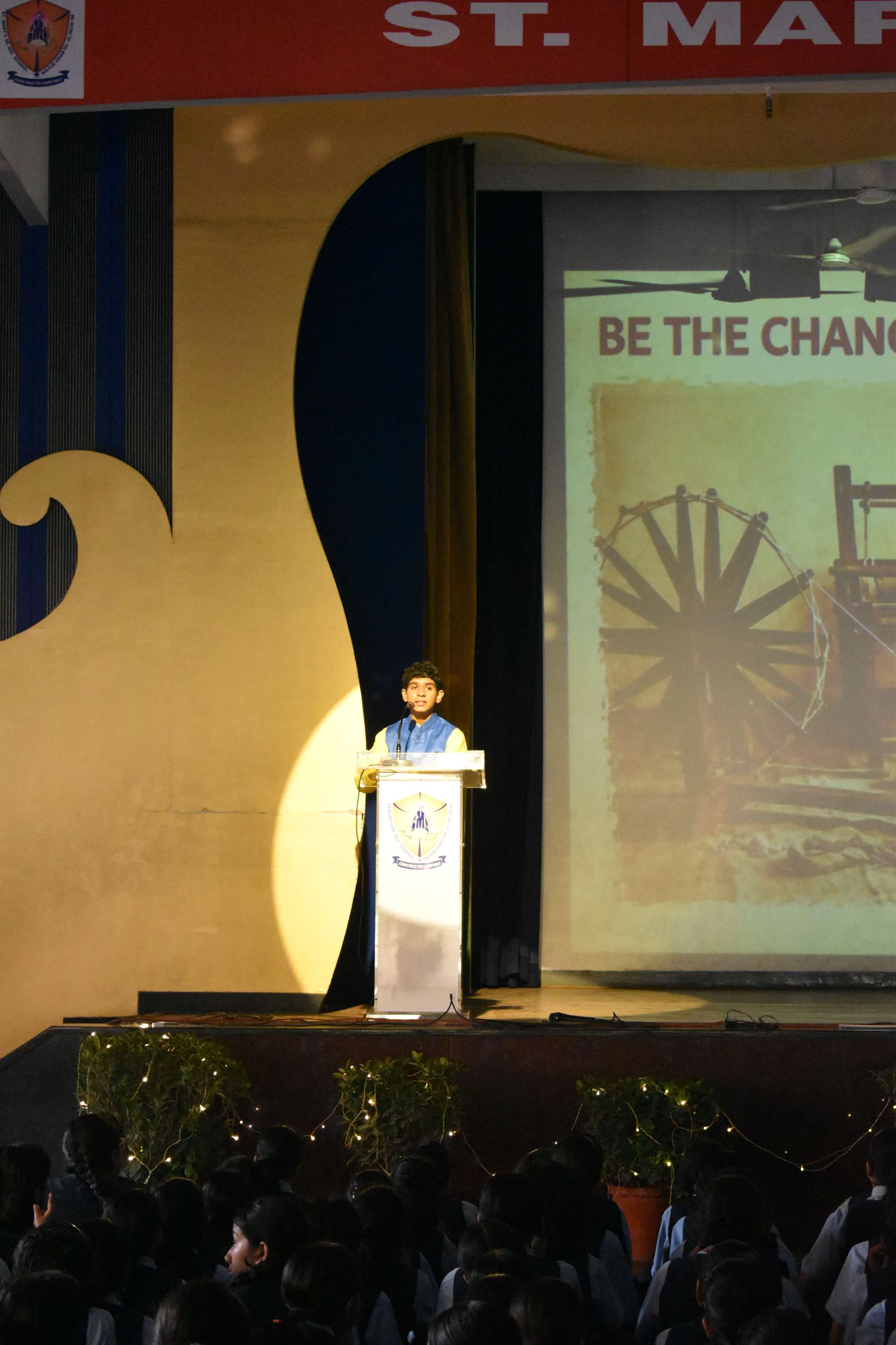 Gandhi Jayanti Assembly by Class 11B