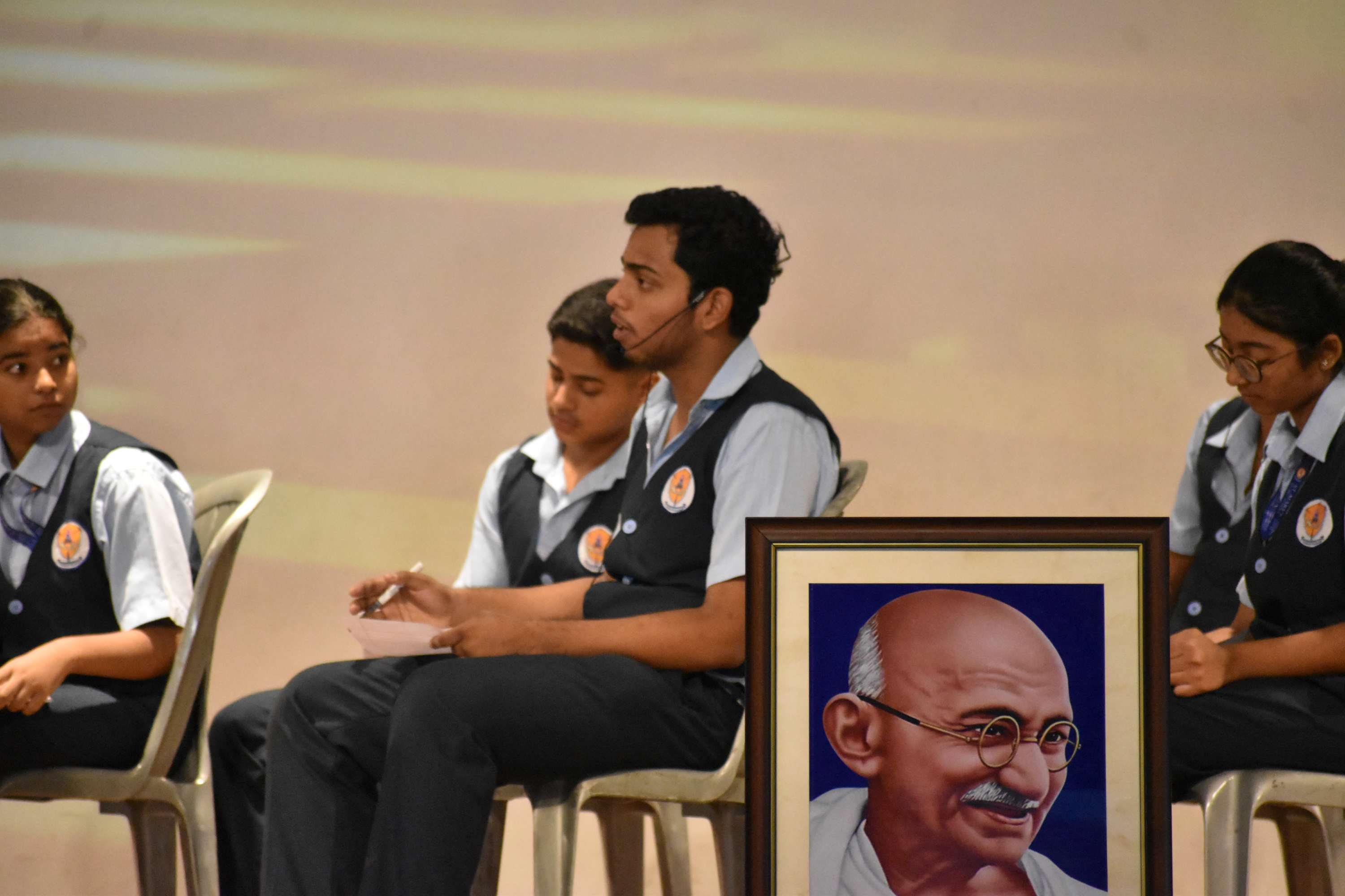 Gandhi Jayanti Assembly by Class 11B