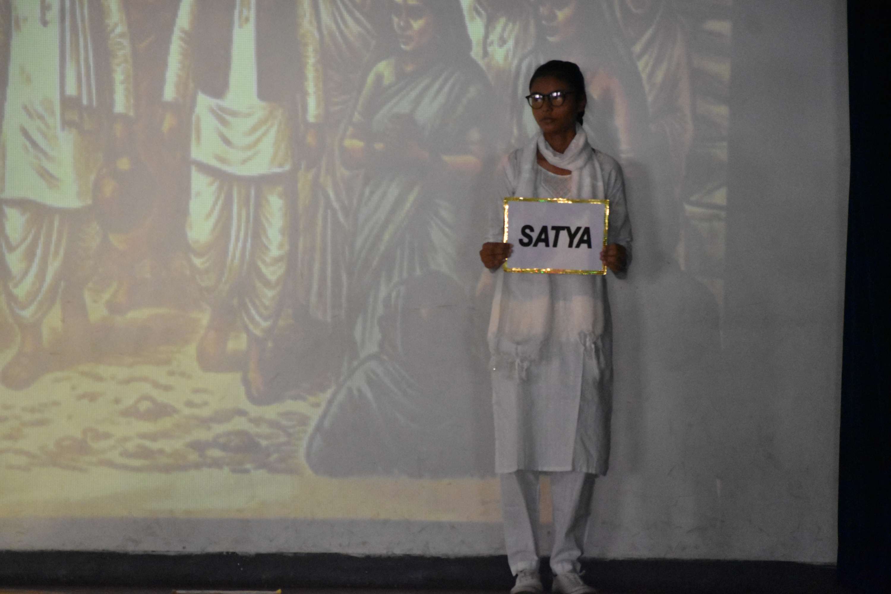 Gandhi Jayanti Assembly by Class 11B