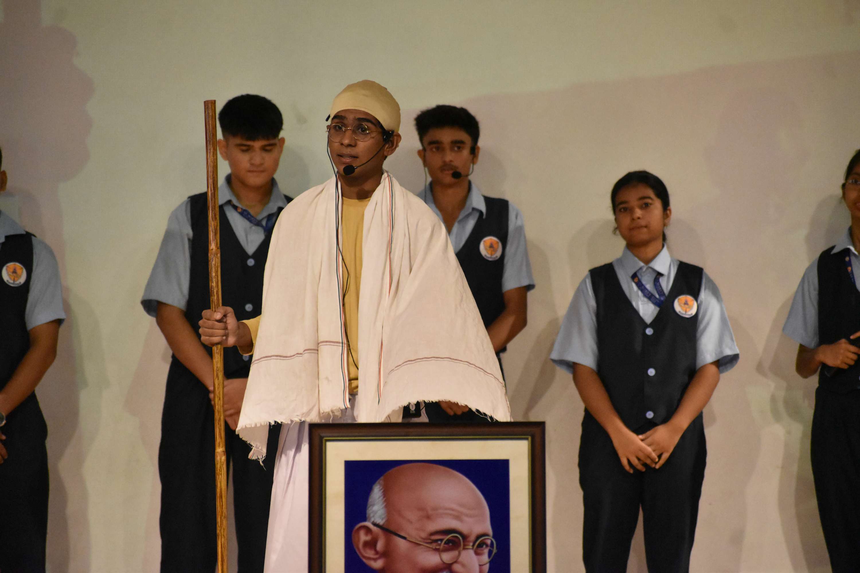 Gandhi Jayanti Assembly by Class 11B