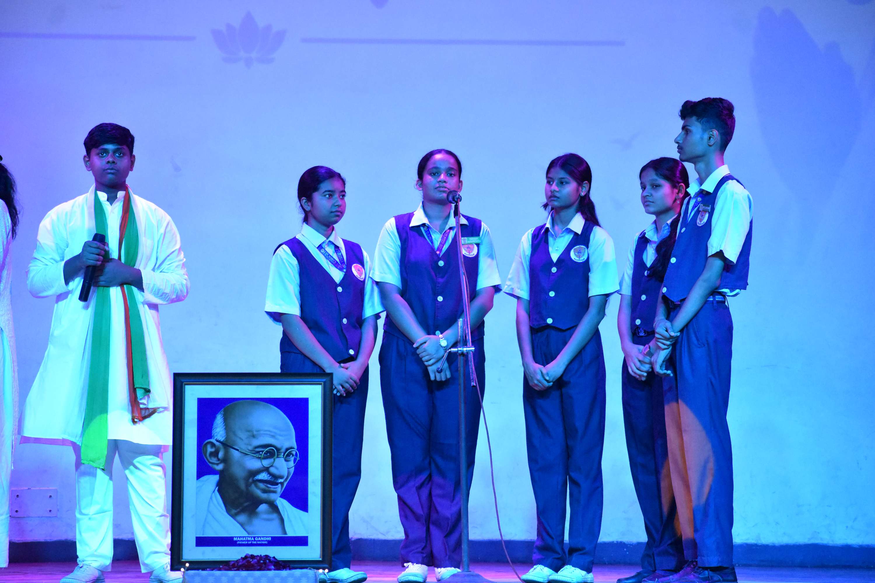 Gandhi Jayanti Assembly by Class 11B