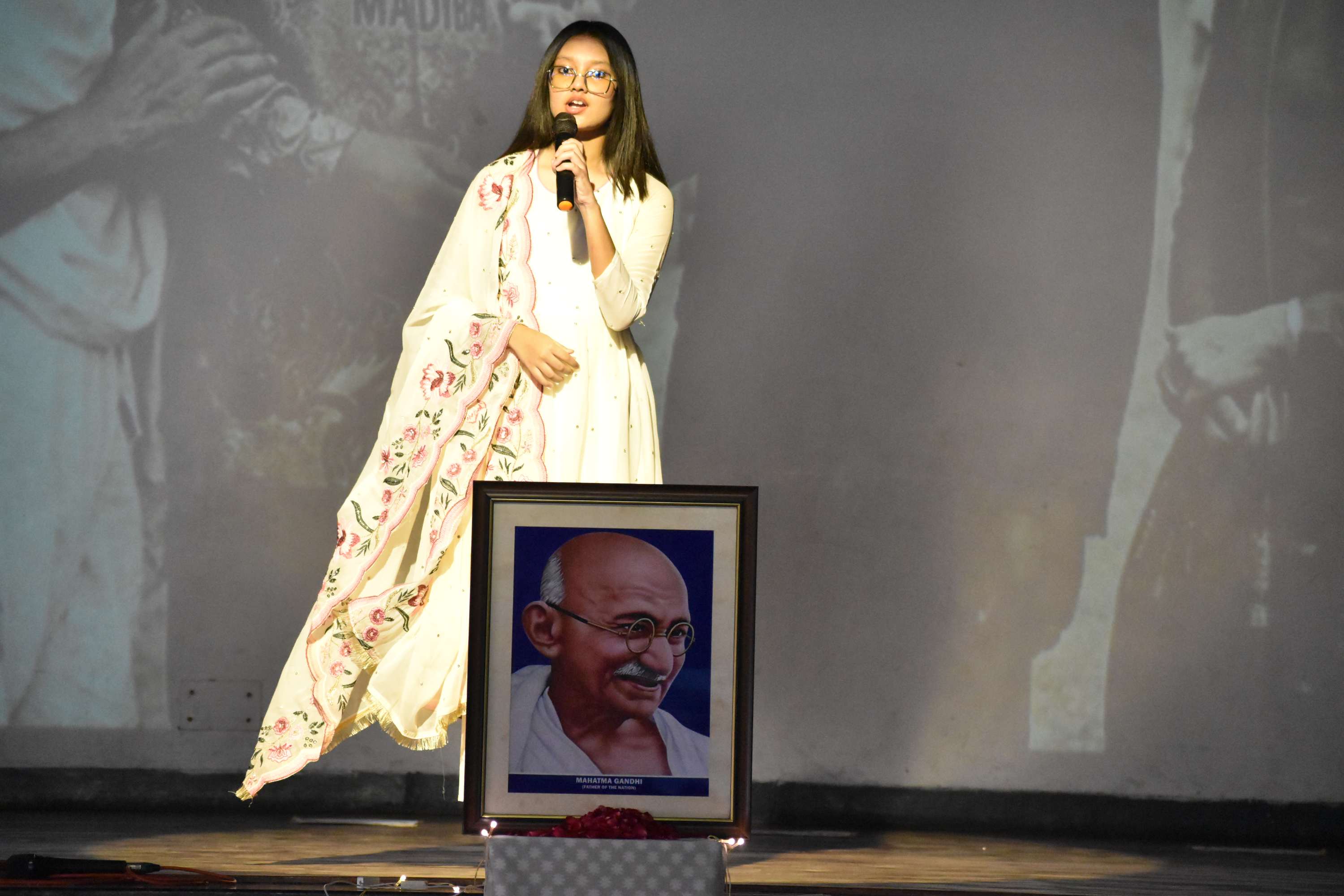Gandhi Jayanti Assembly by Class 11B