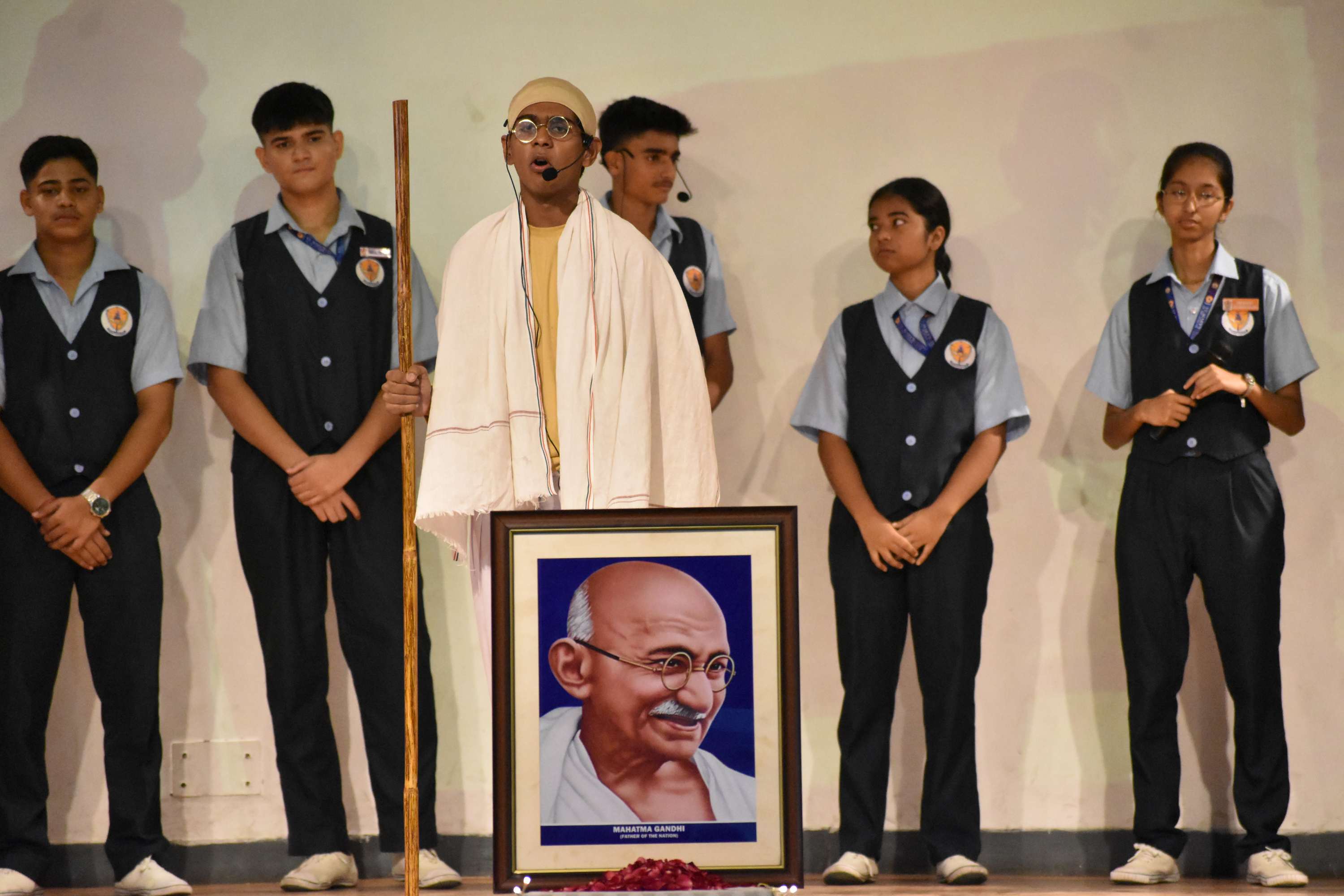 Gandhi Jayanti Assembly by Class 11B