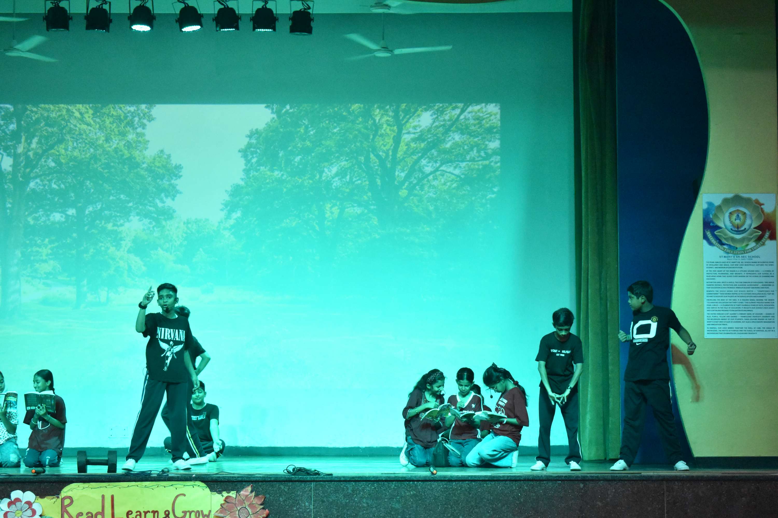 Assembly by Class 7C on Importance of Reading Habit