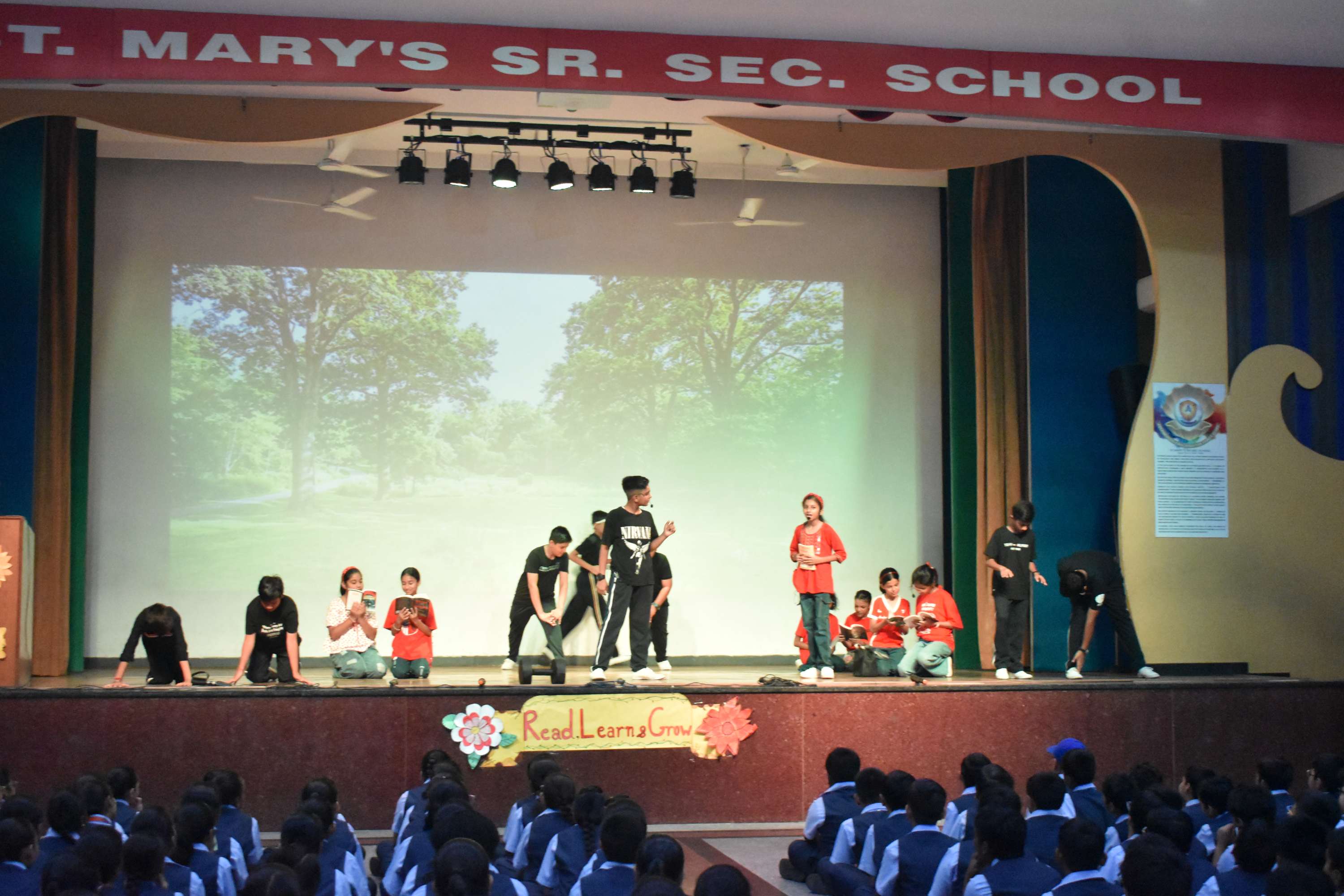 Assembly by Class 7C on Importance of Reading Habit