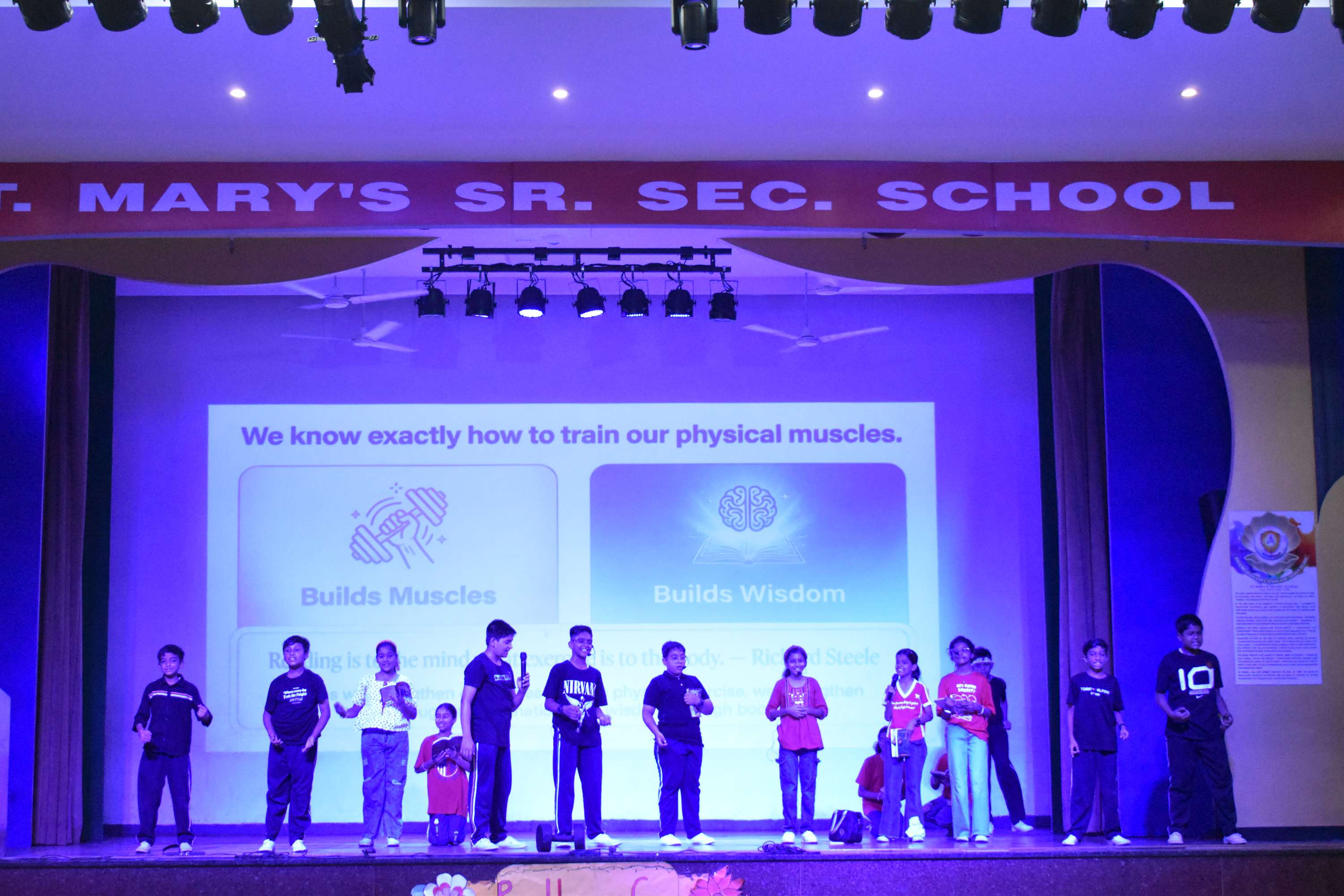 Assembly by Class 7C on Importance of Reading Habit
