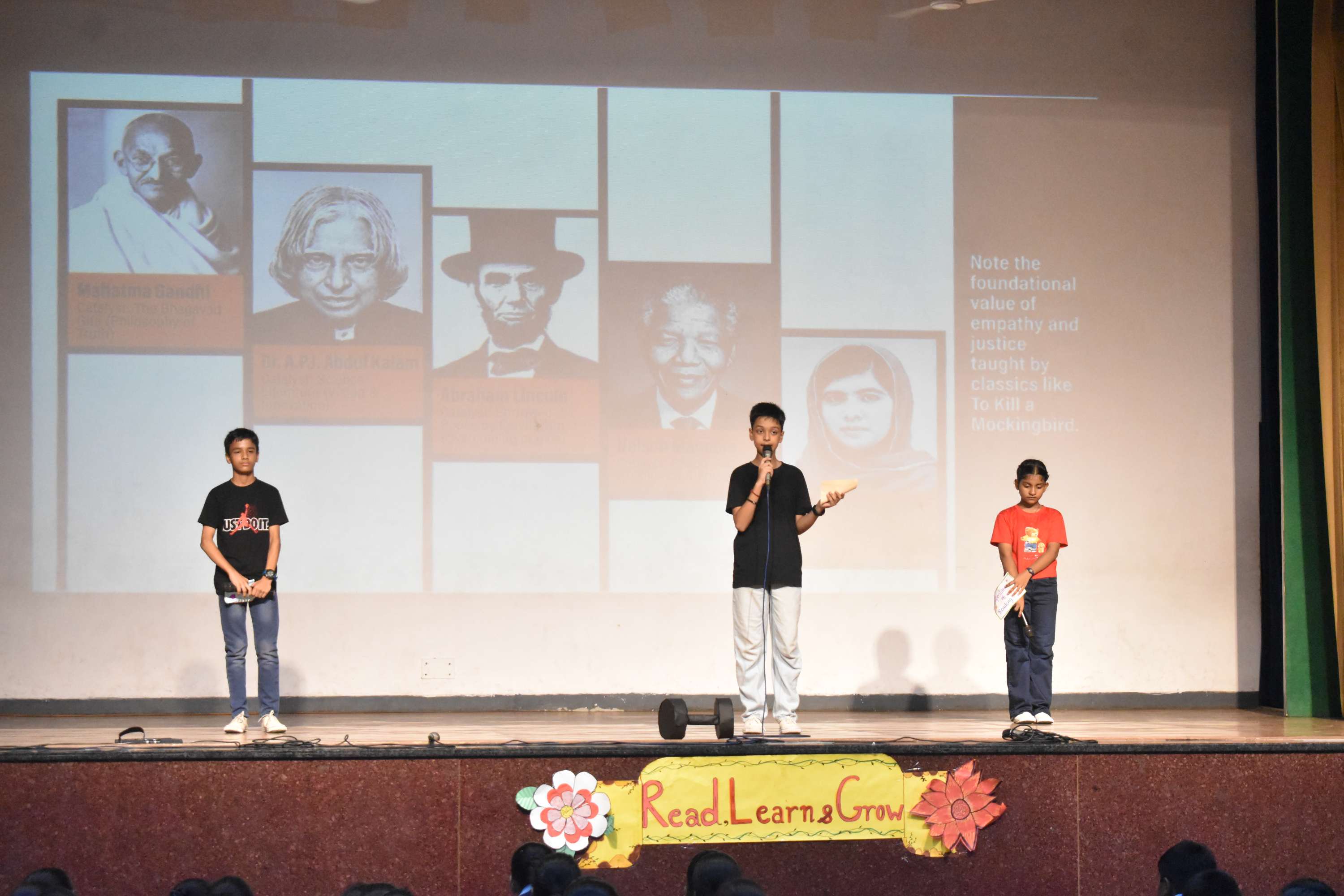 Assembly by Class 7C on Importance of Reading Habit