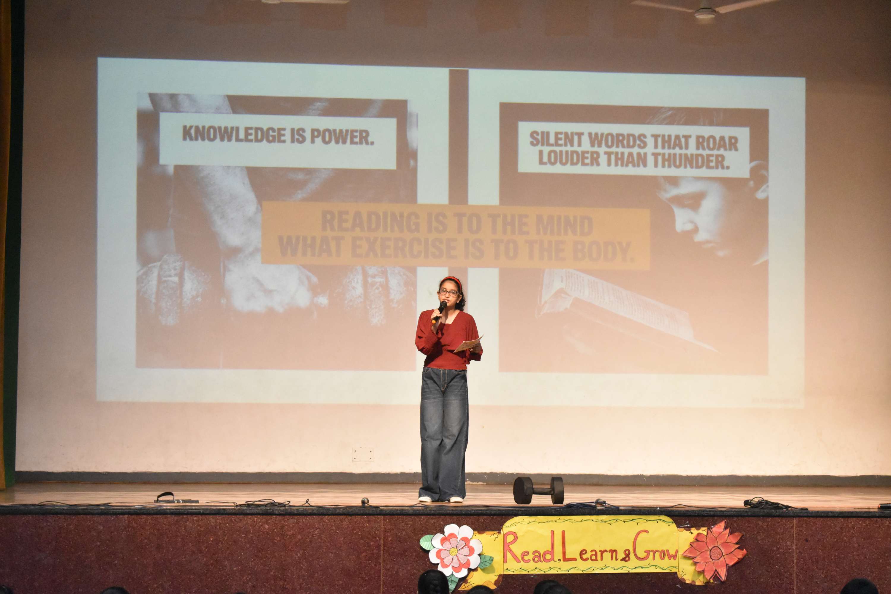 Assembly by Class 7C on Importance of Reading Habit