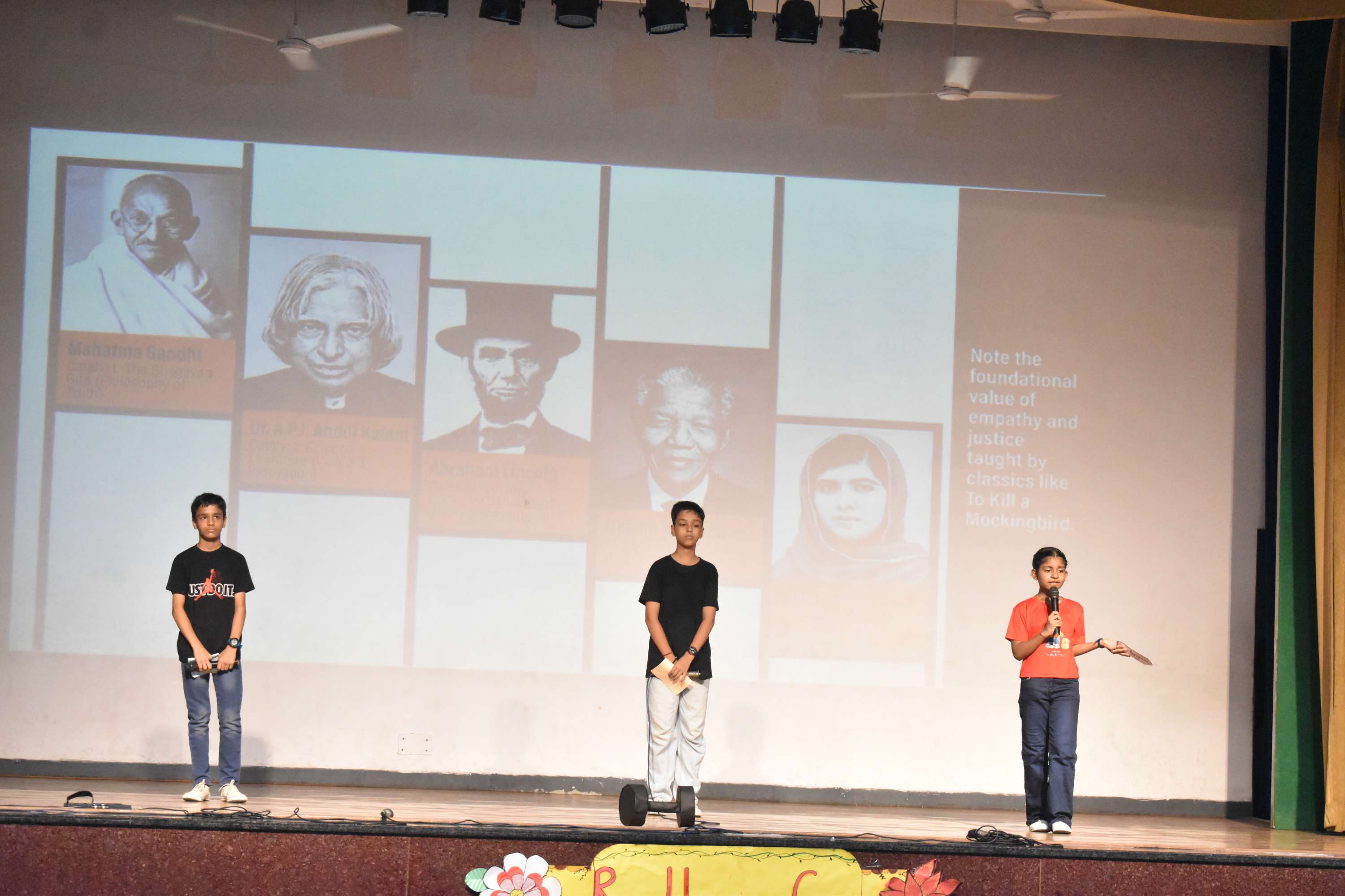 Assembly by Class 7C on Importance of Reading Habit