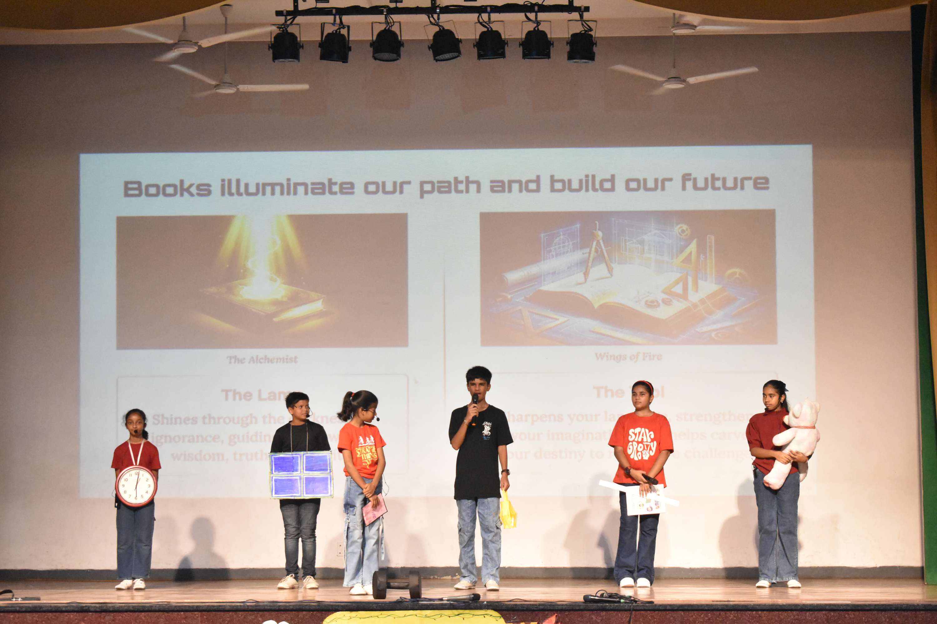Assembly by Class 7C on Importance of Reading Habit