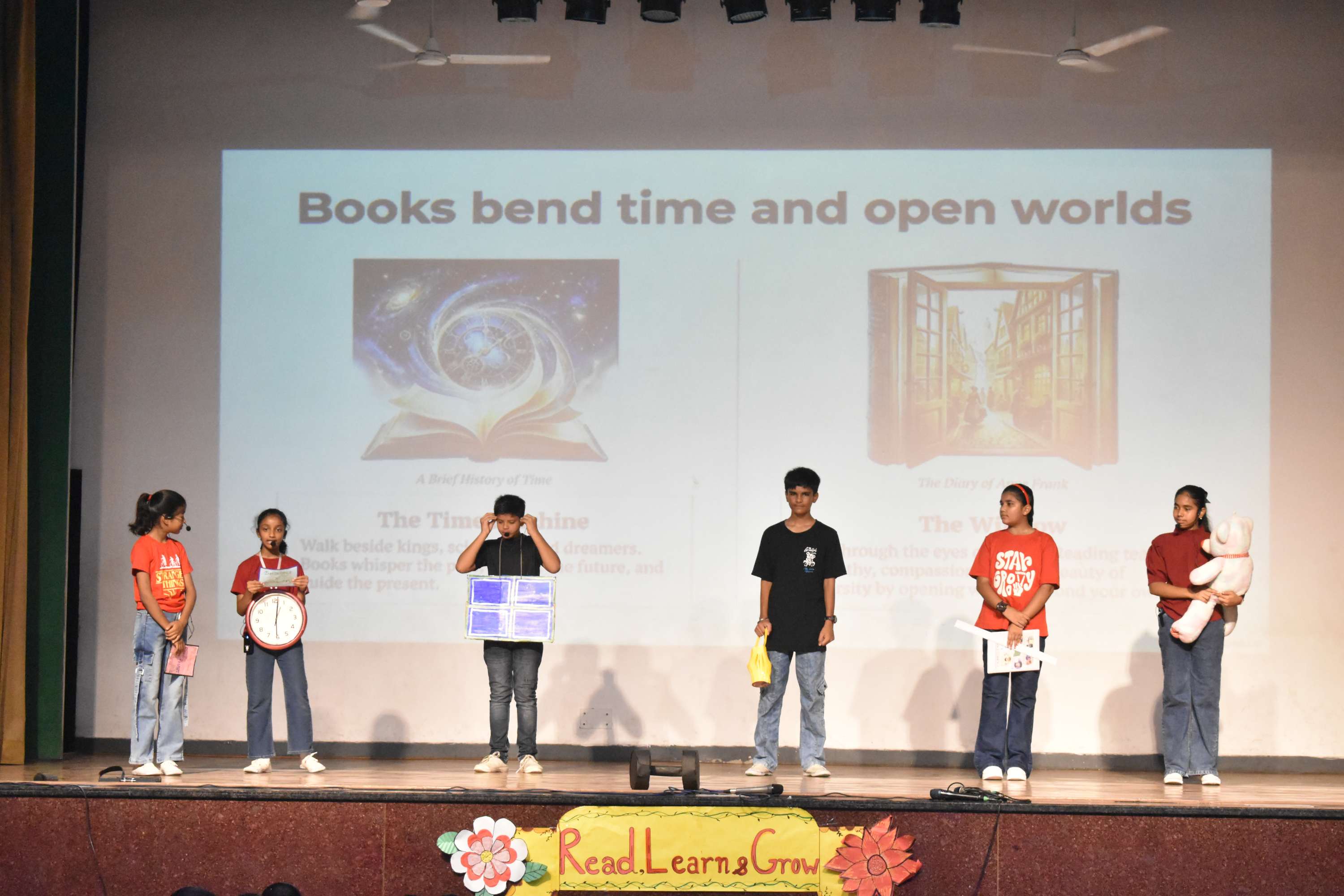 Assembly by Class 7C on Importance of Reading Habit