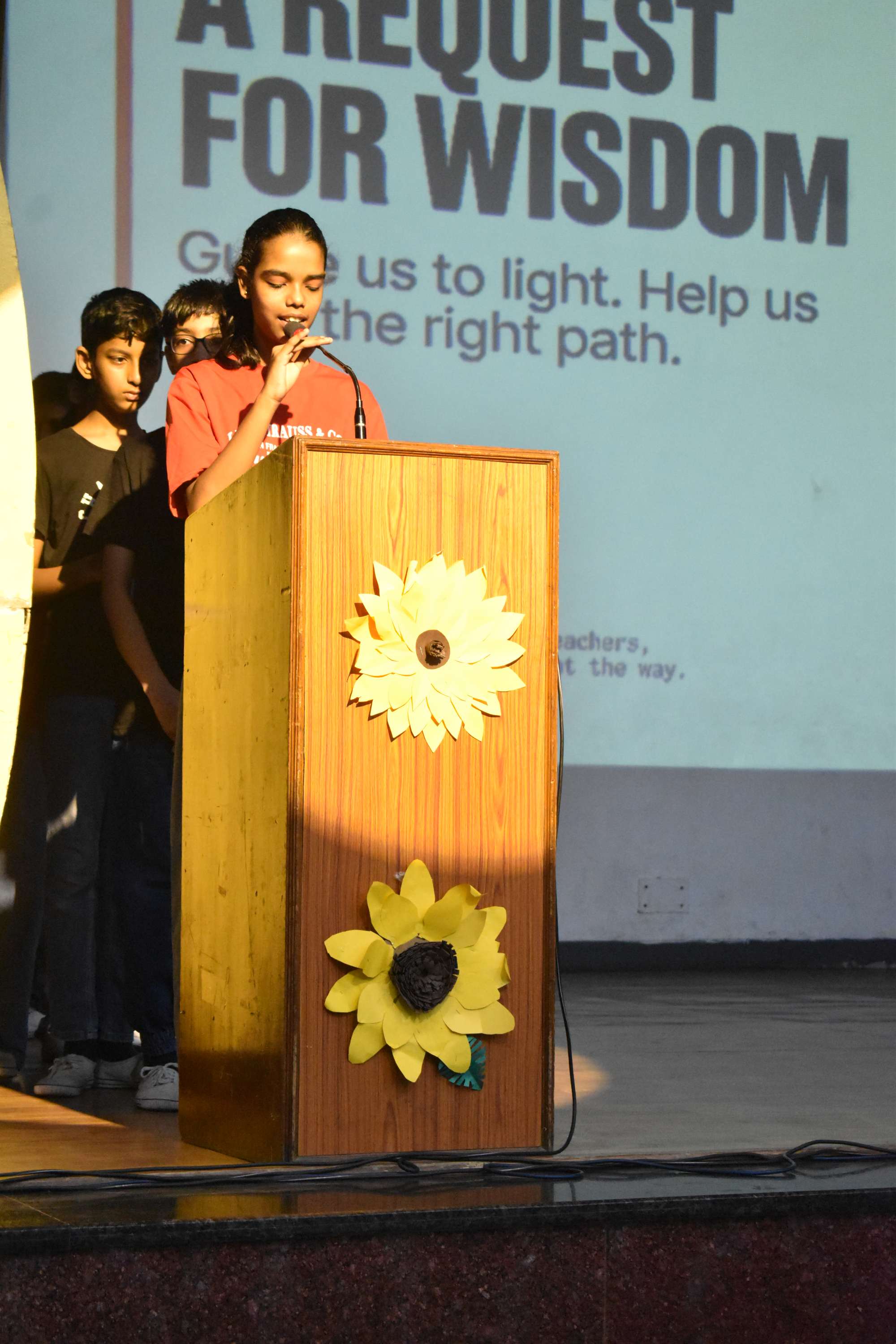Assembly by Class 7C on Importance of Reading Habit