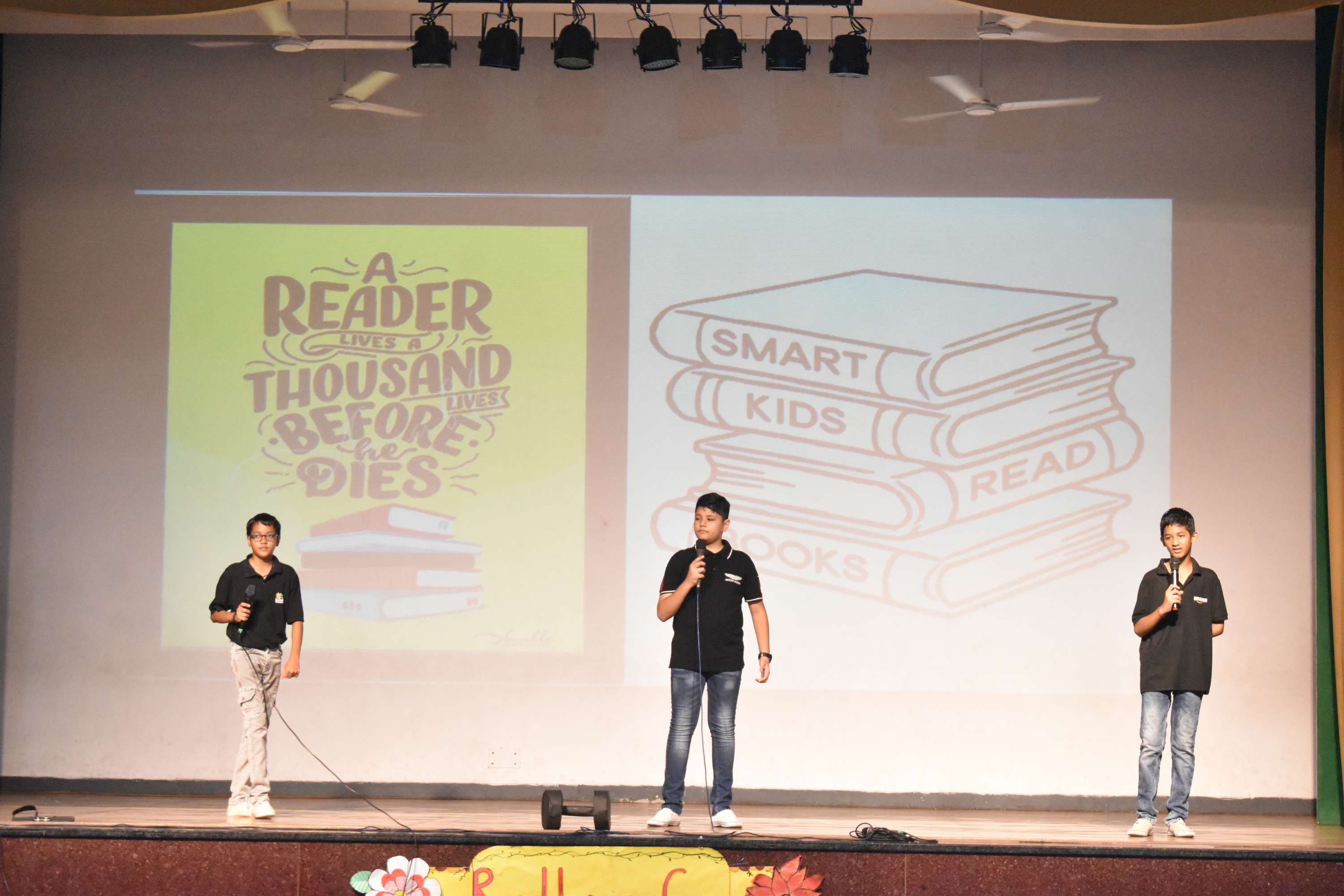 Assembly by Class 7C on Importance of Reading Habit