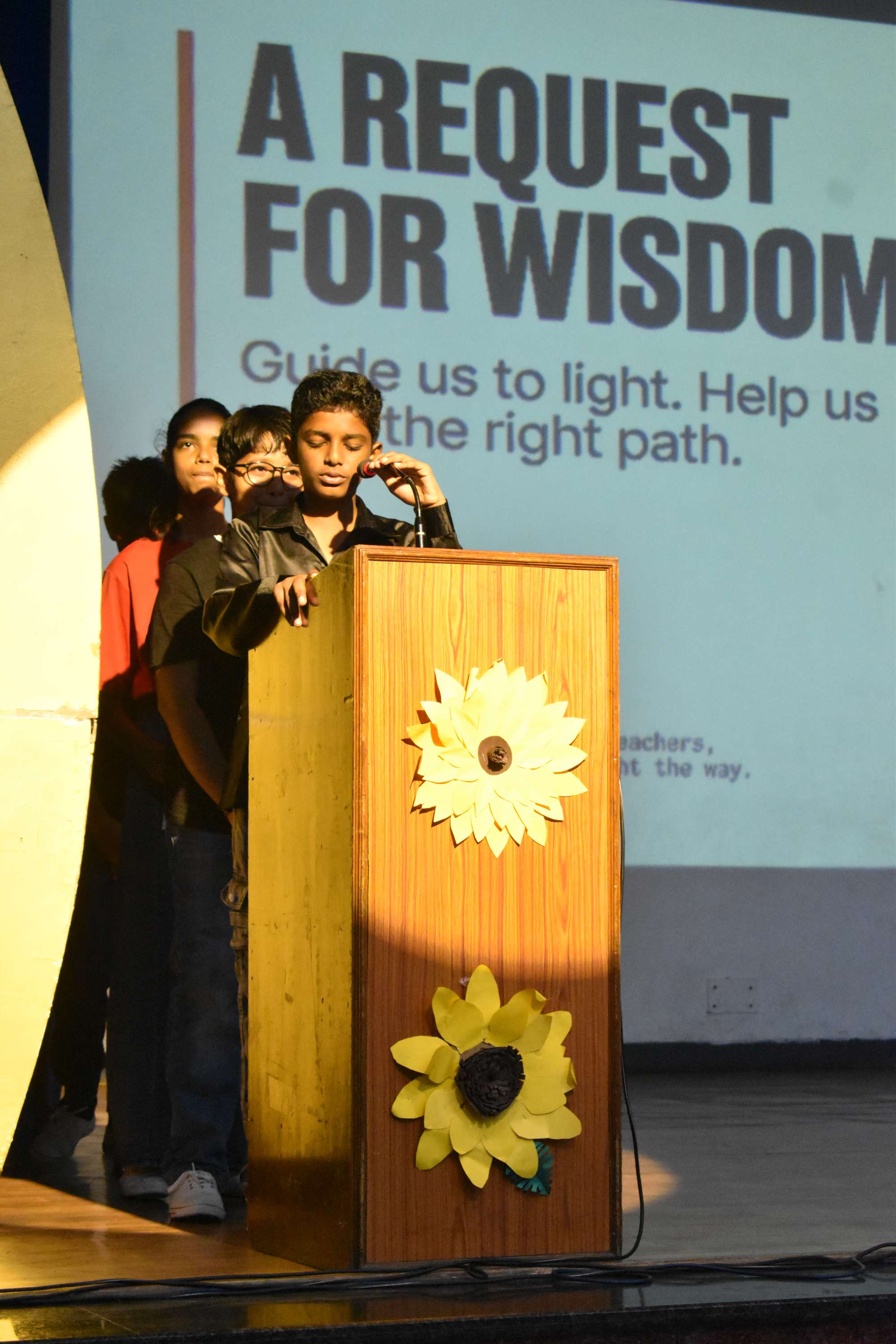 Assembly by Class 7C on Importance of Reading Habit
