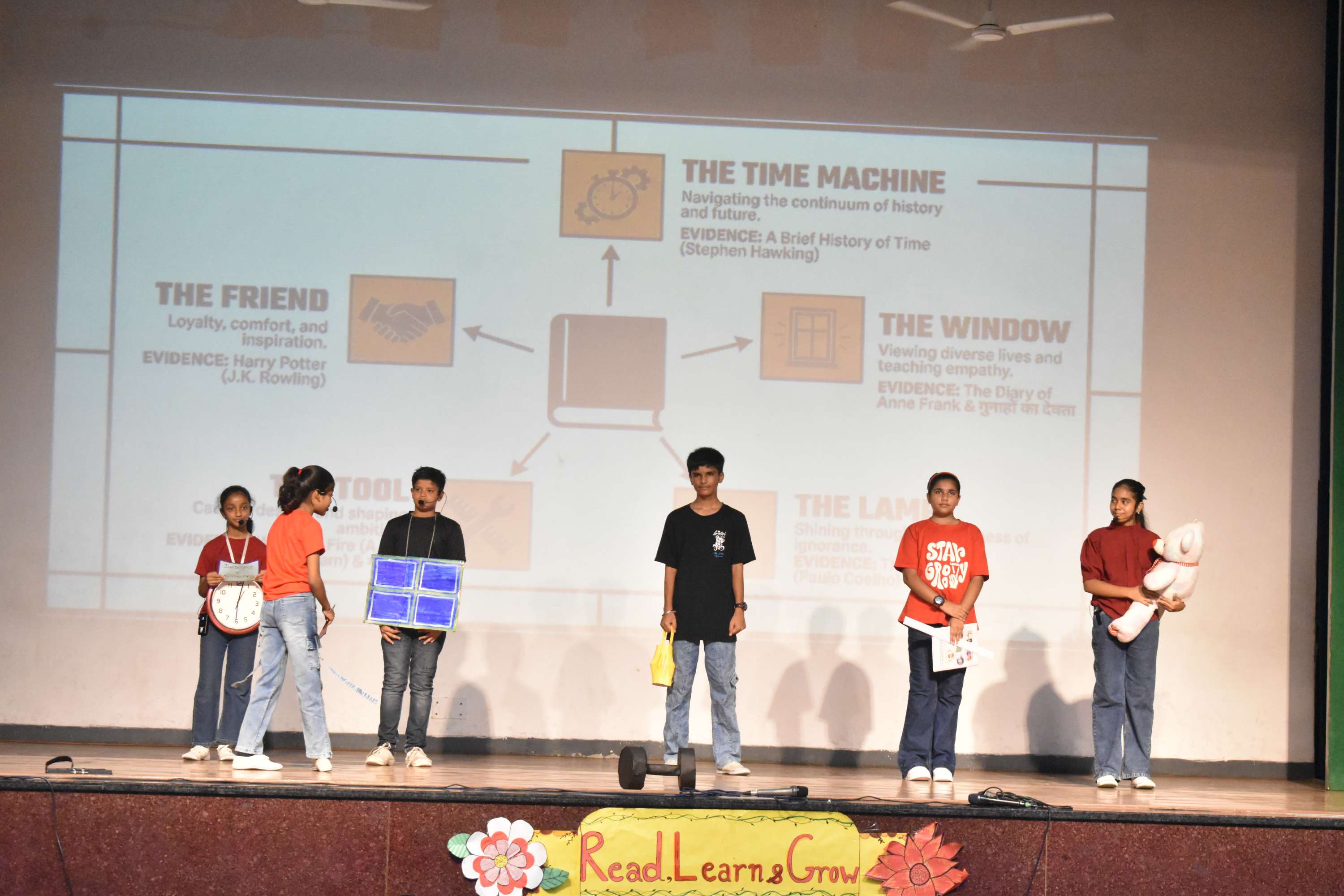 Assembly by Class 7C on Importance of Reading Habit