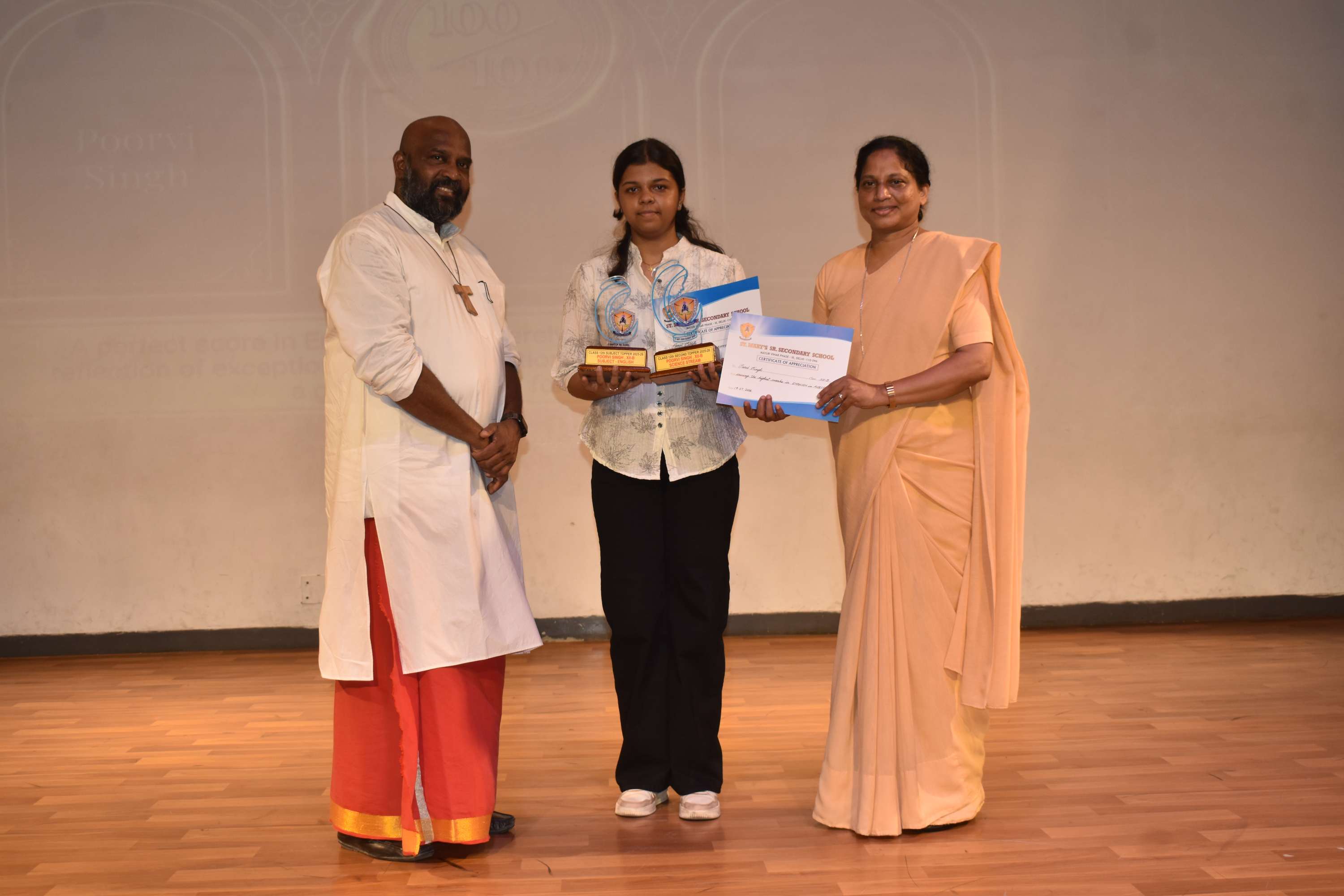 Felicitation of Class XII Toppers