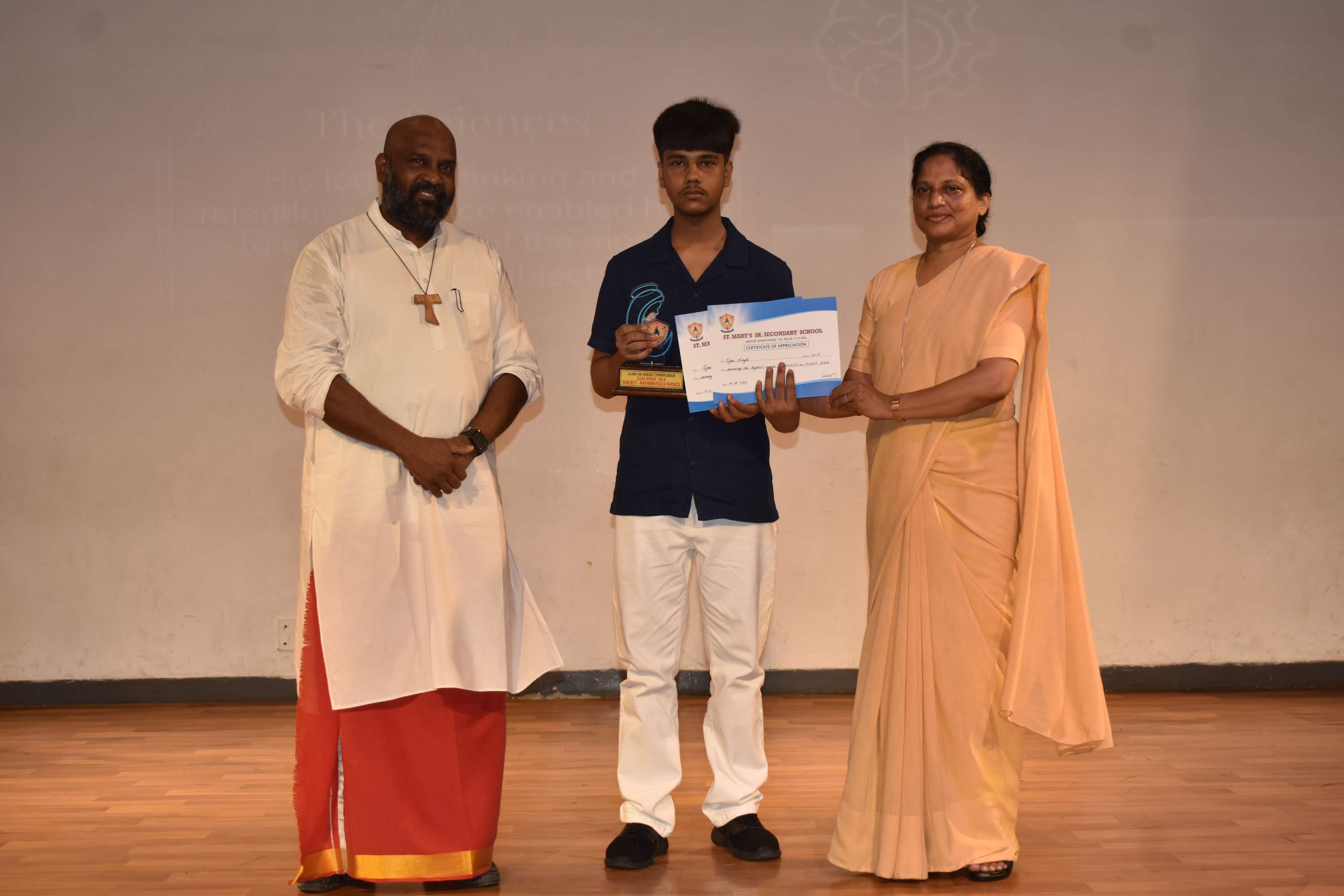 Felicitation of Class XII Toppers