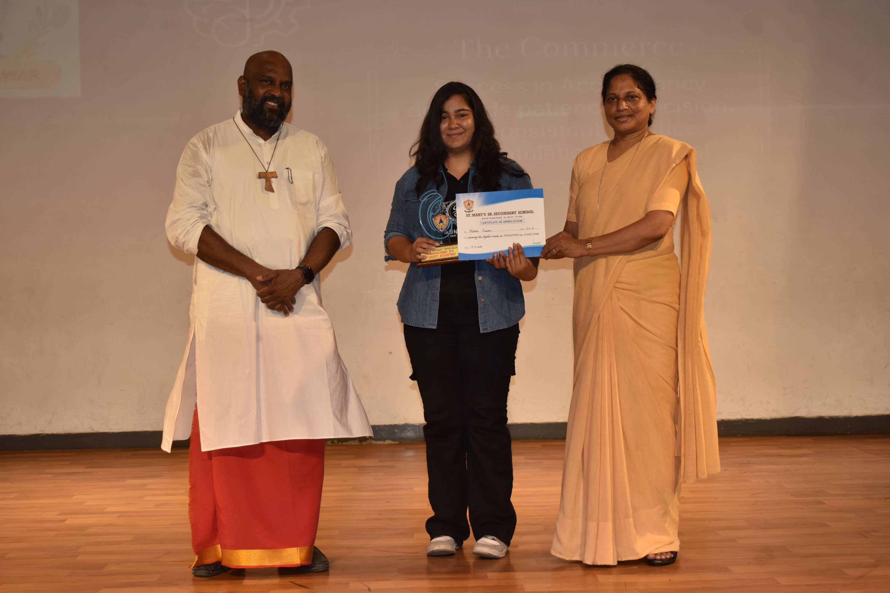Felicitation of Class XII Toppers
