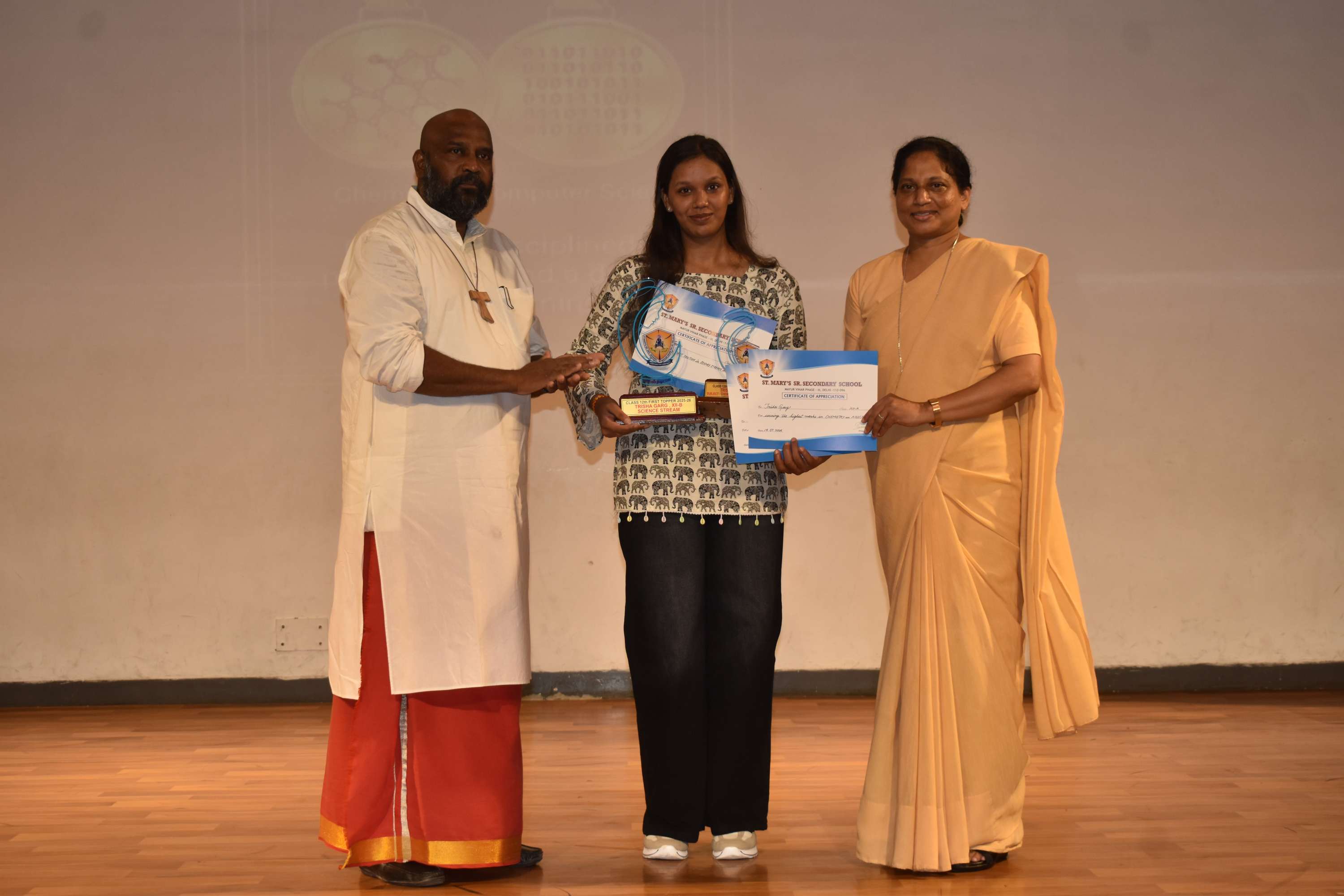 Felicitation of Class XII Toppers