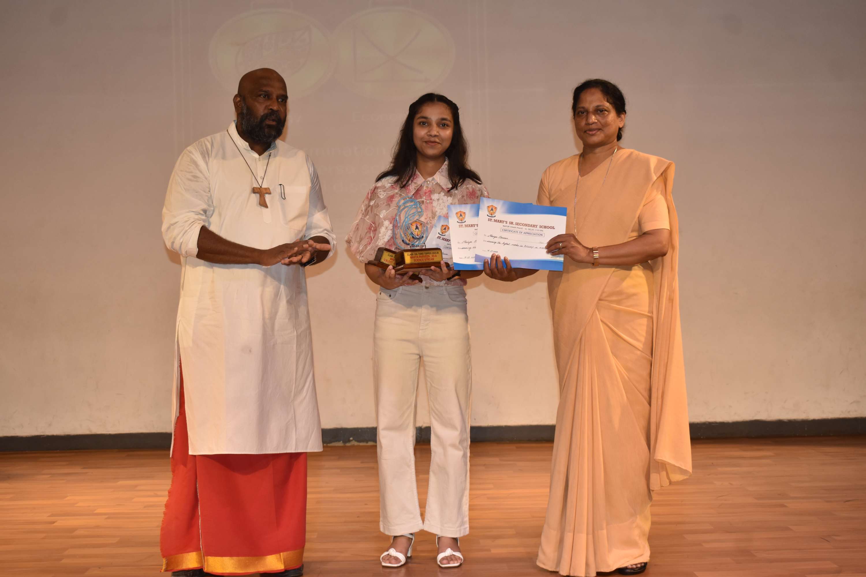 Felicitation of Class XII Toppers
