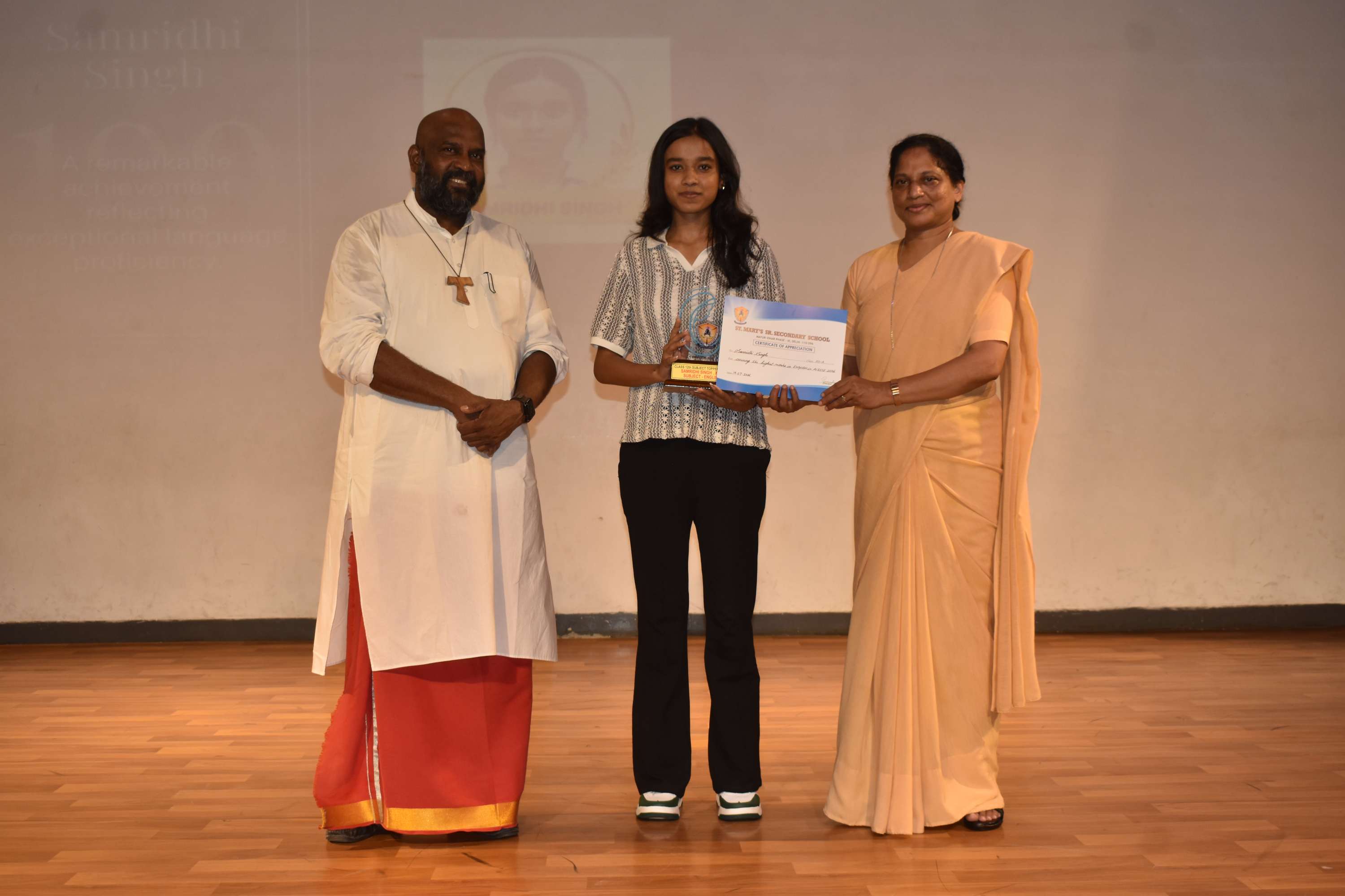 Felicitation of Class XII Toppers