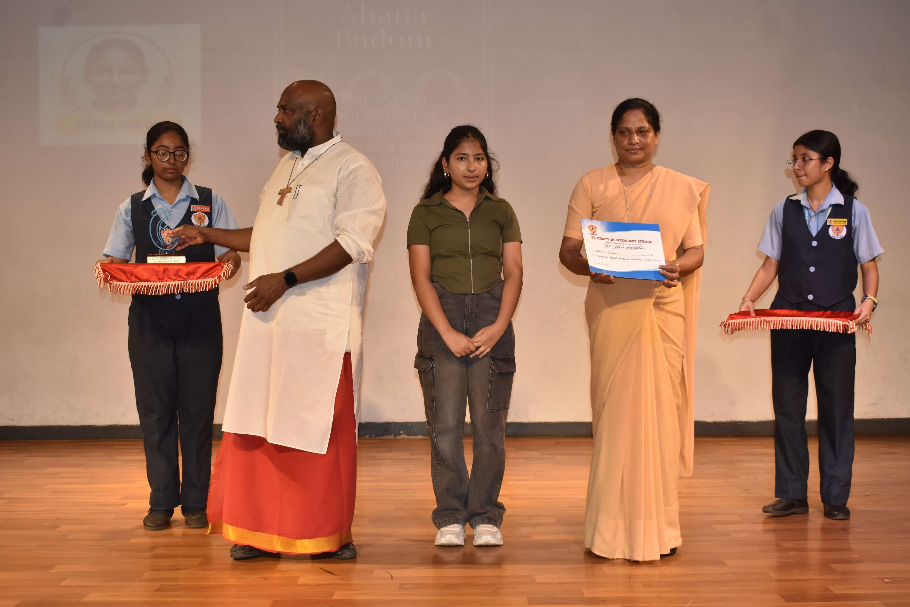 Felicitation of Class XII Toppers