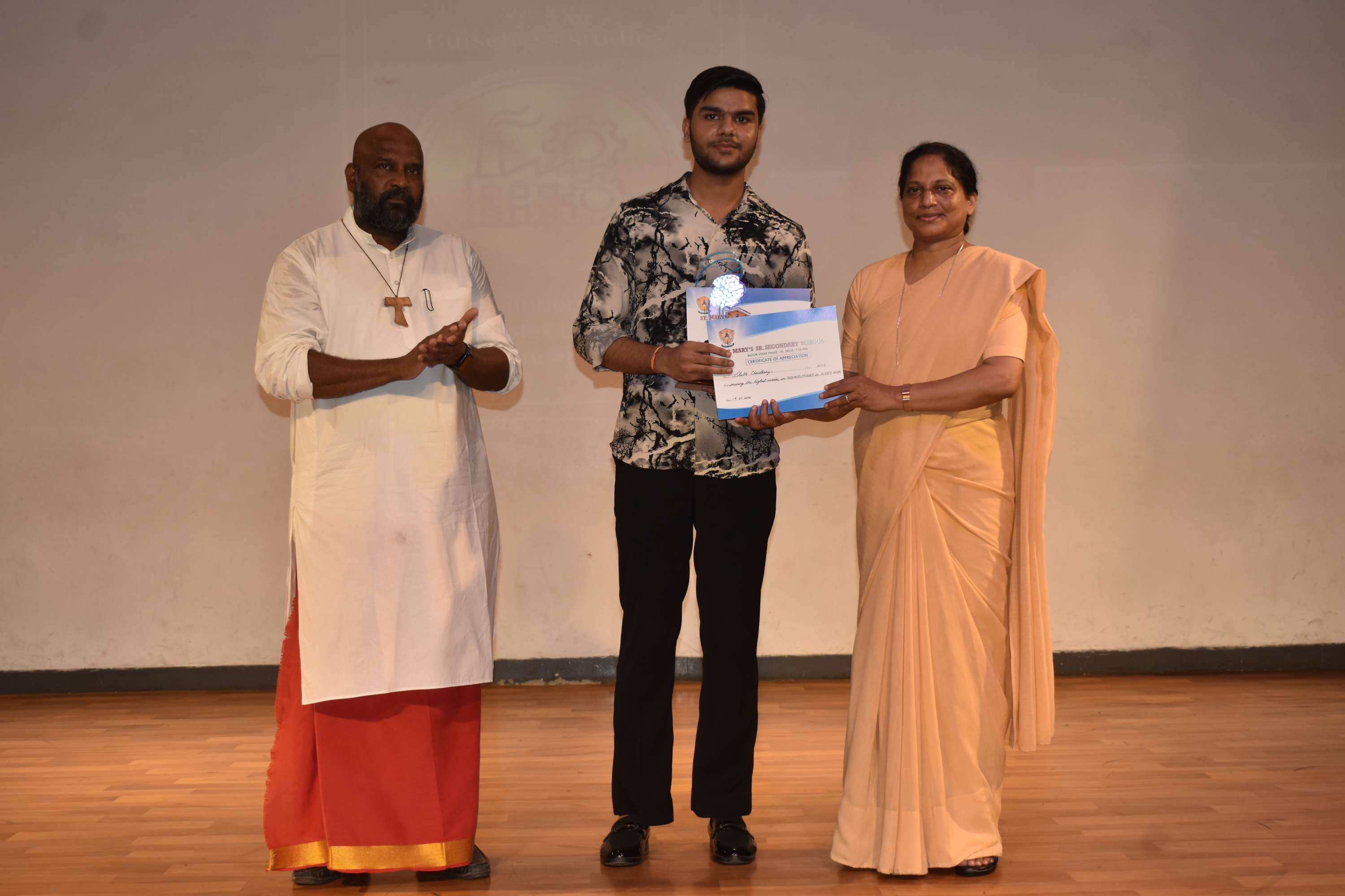Felicitation of Class XII Toppers